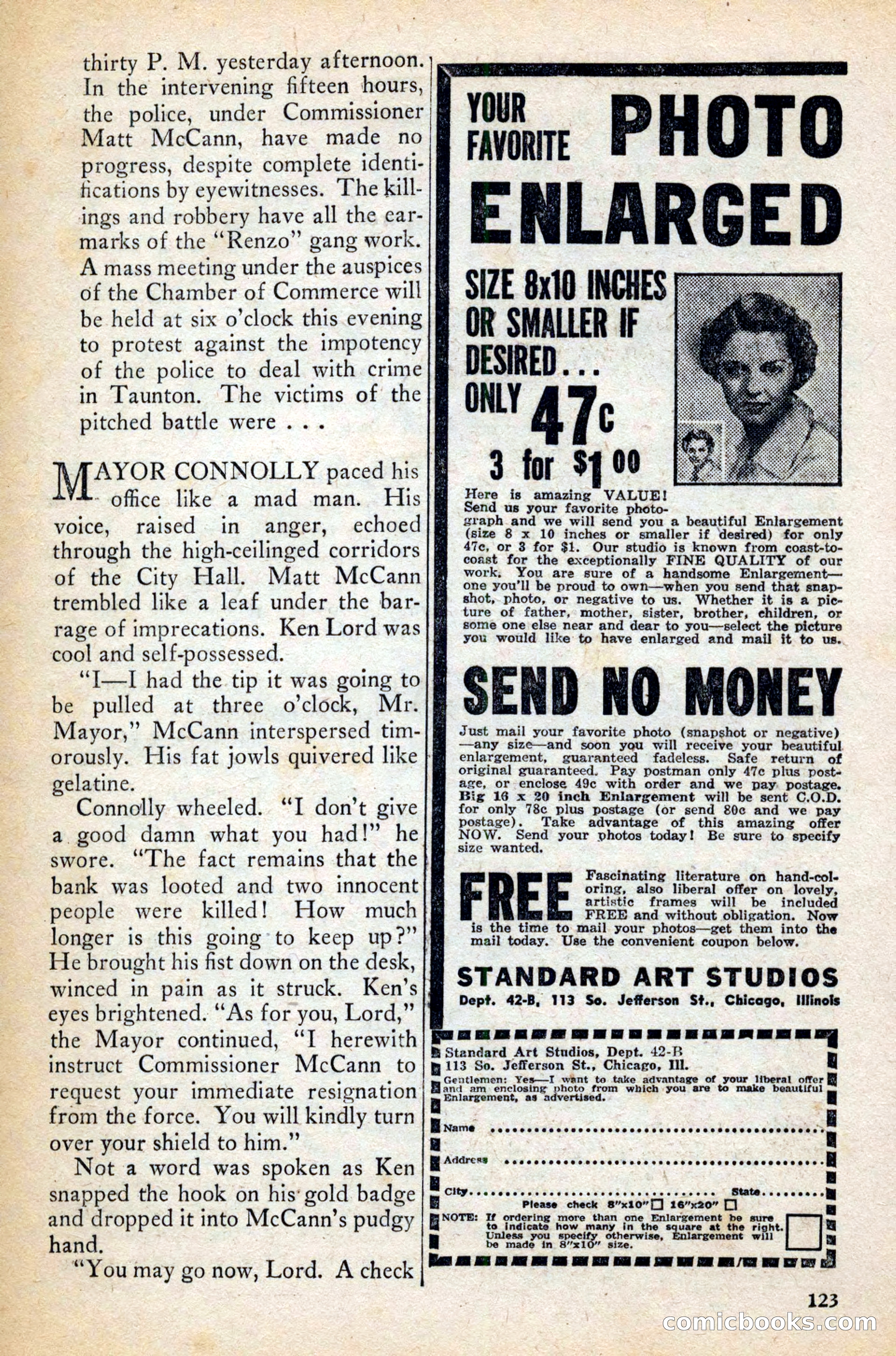 Private Detective Stories, February 1942 — page 125 of 132
