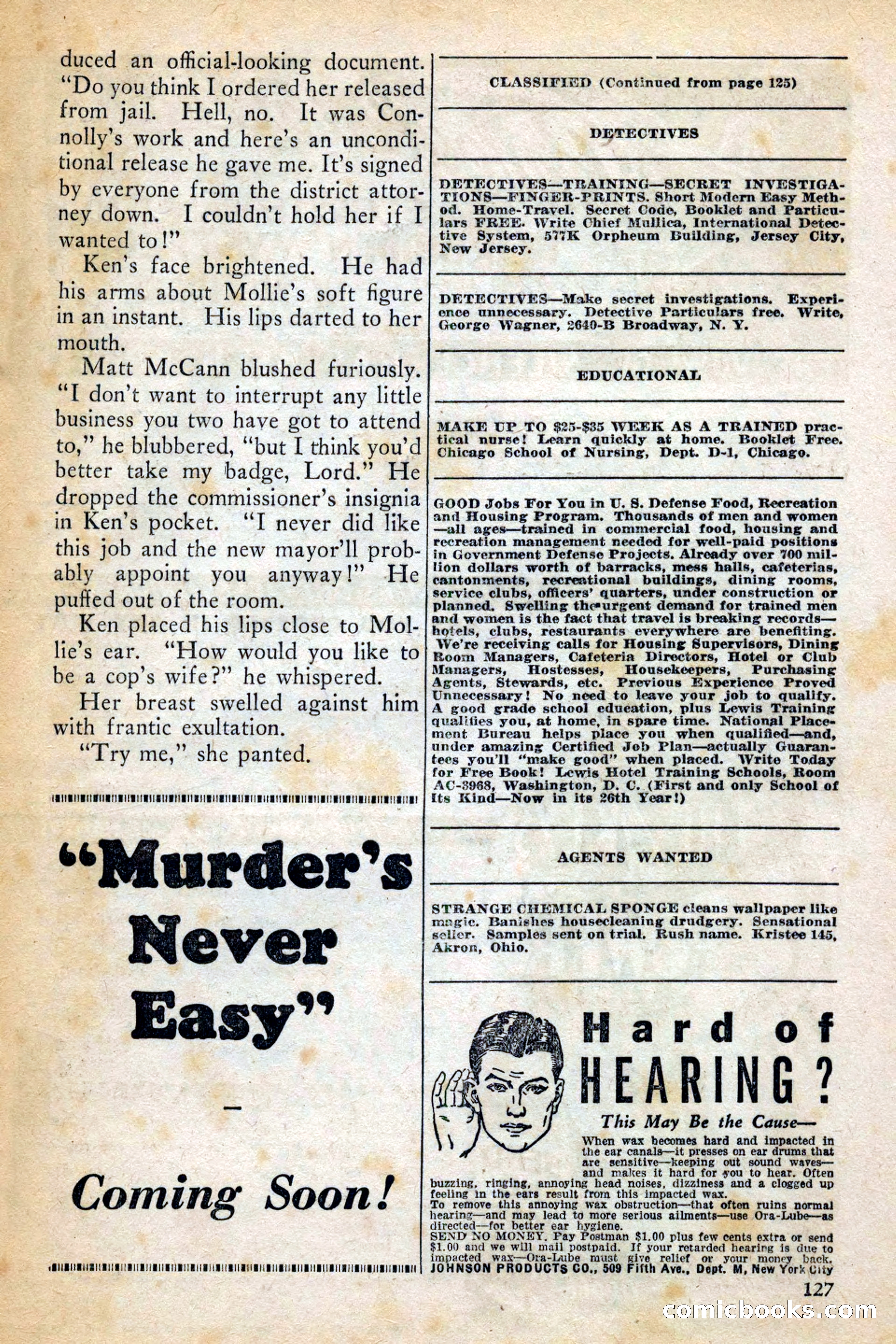 Private Detective Stories, February 1942 — page 129 of 132