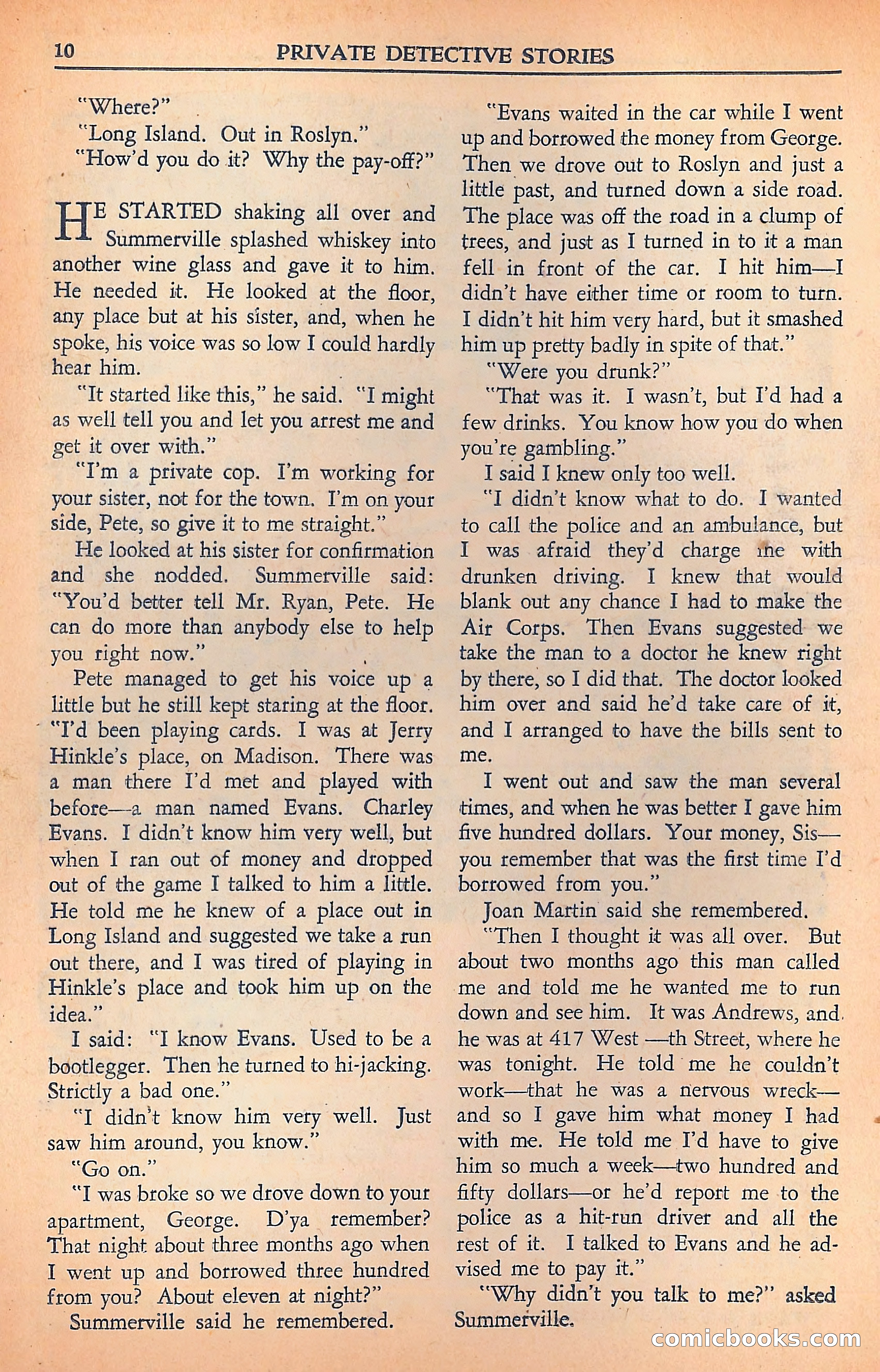 Private Detective Stories — page 12 of 116