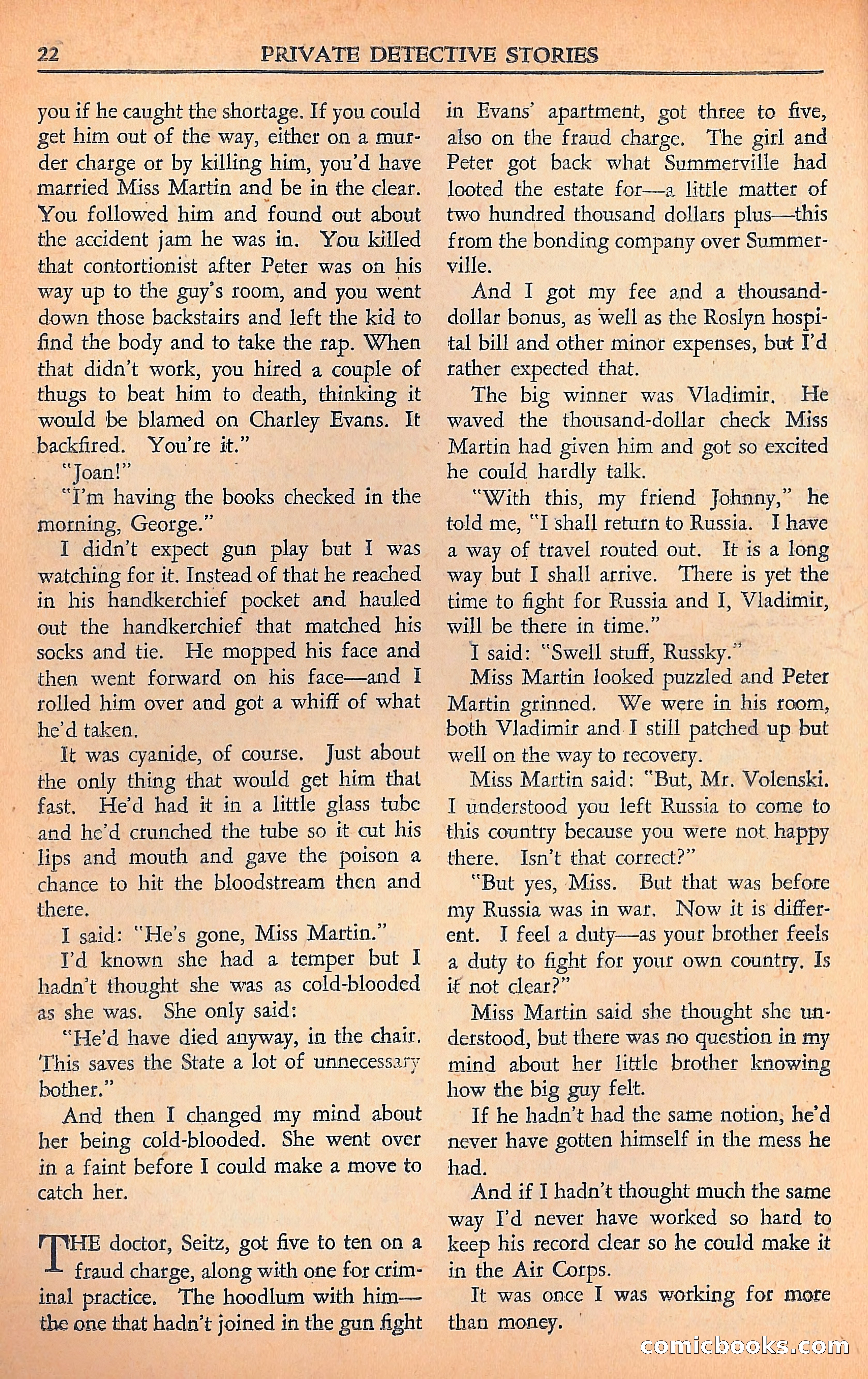 Private Detective Stories — page 24 of 116