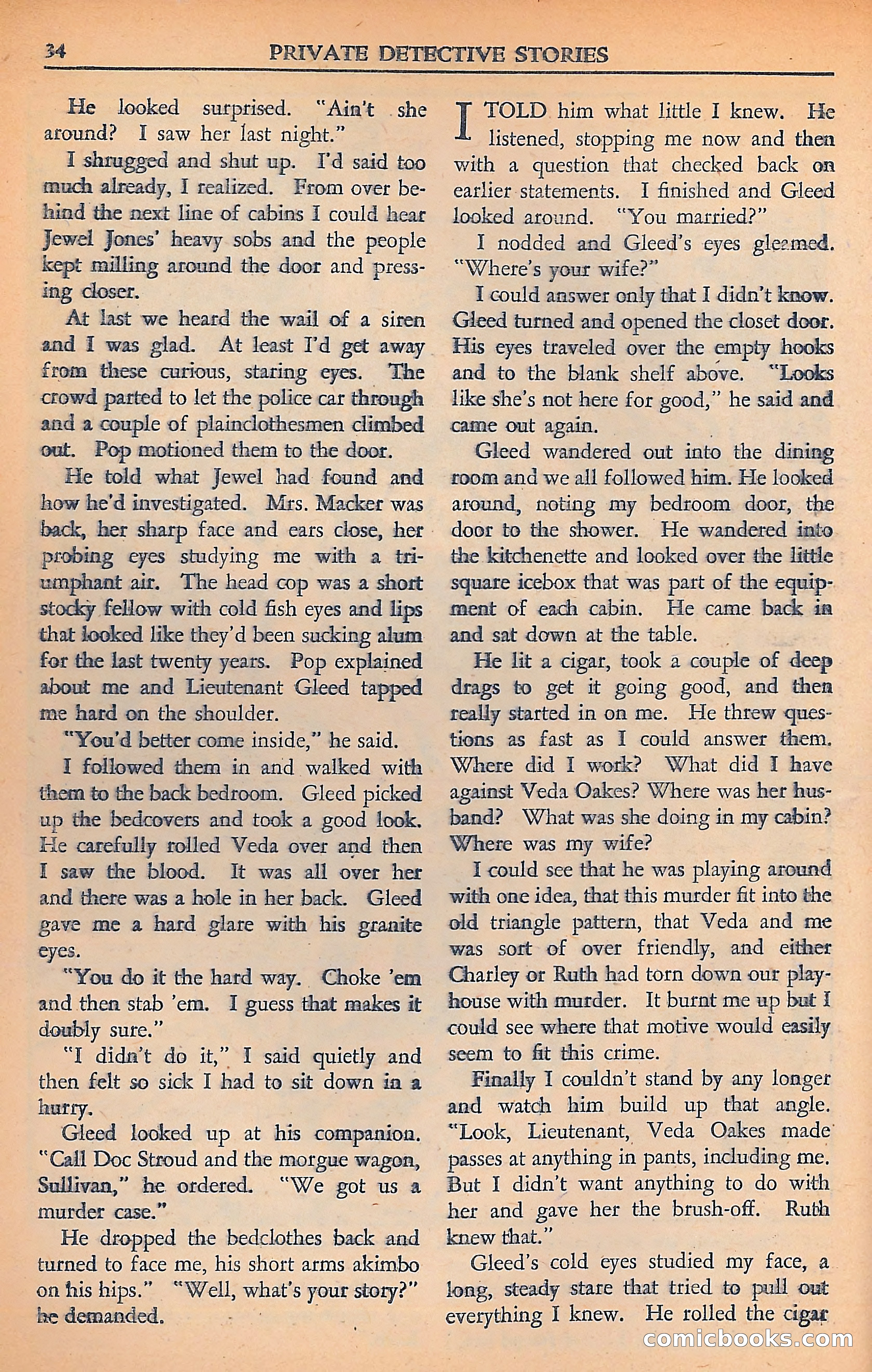 Private Detective Stories — page 36 of 116
