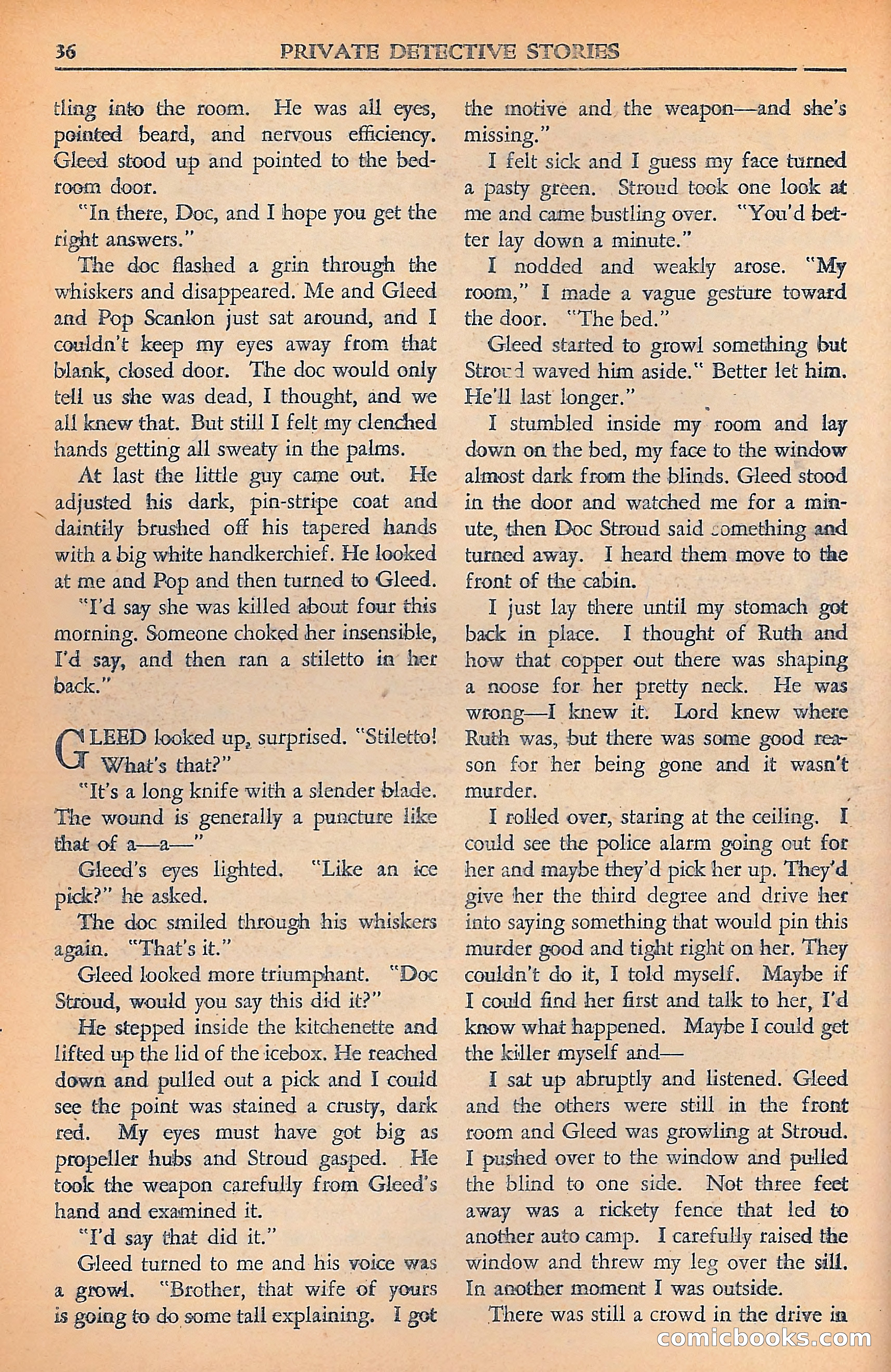 Private Detective Stories — page 38 of 116