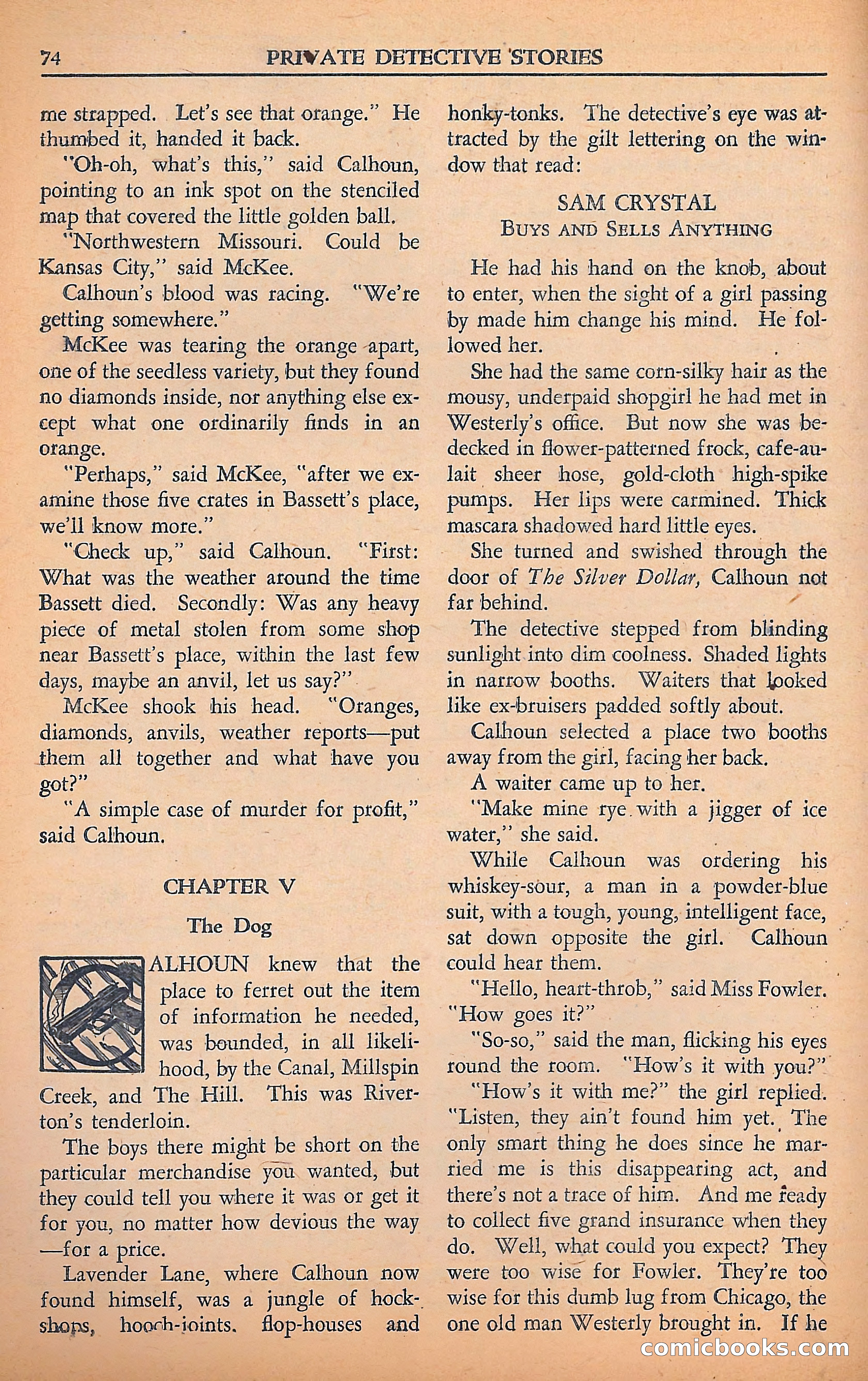 Private Detective Stories — page 76 of 116