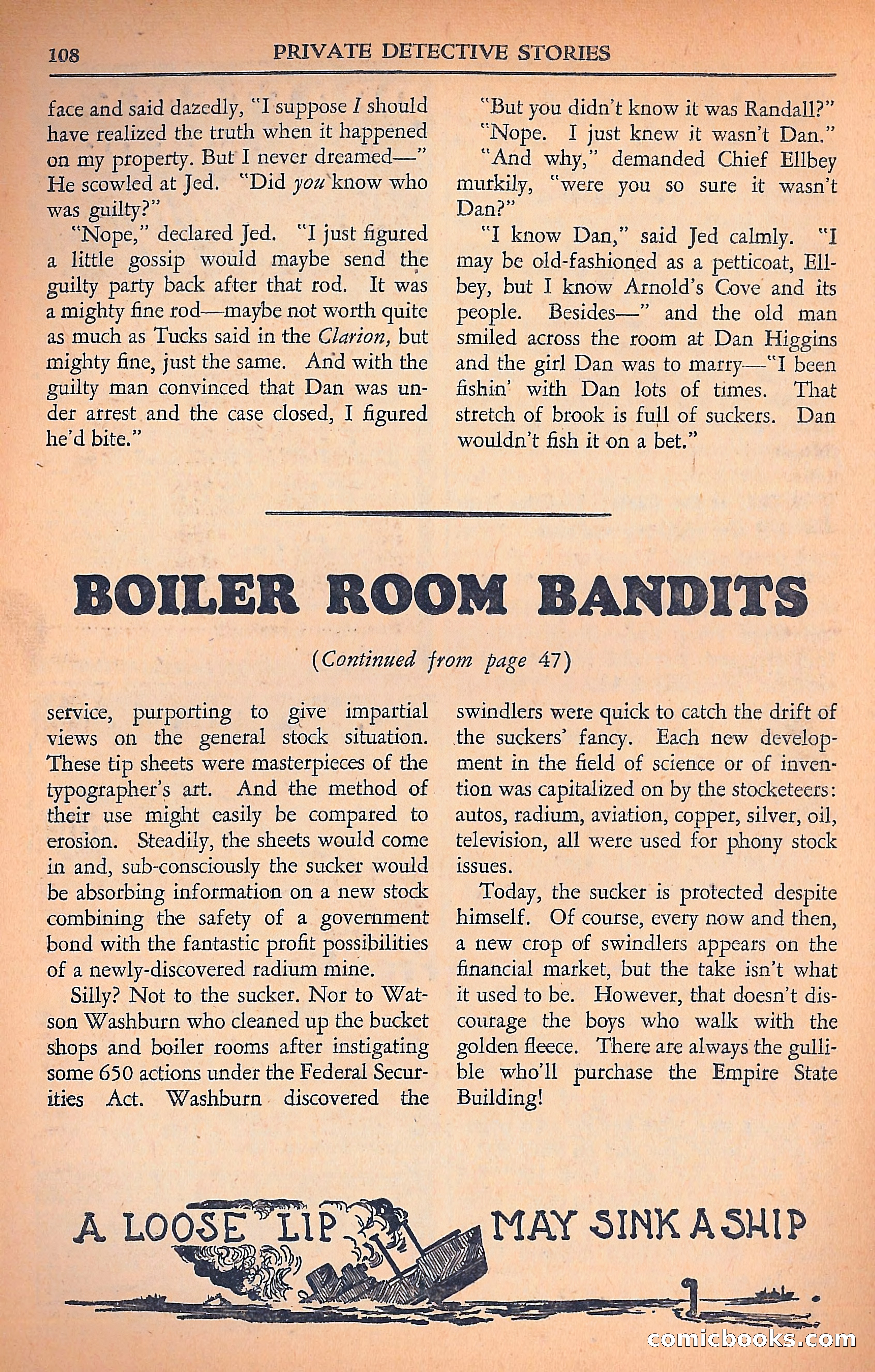 Private Detective Stories — page 110 of 116