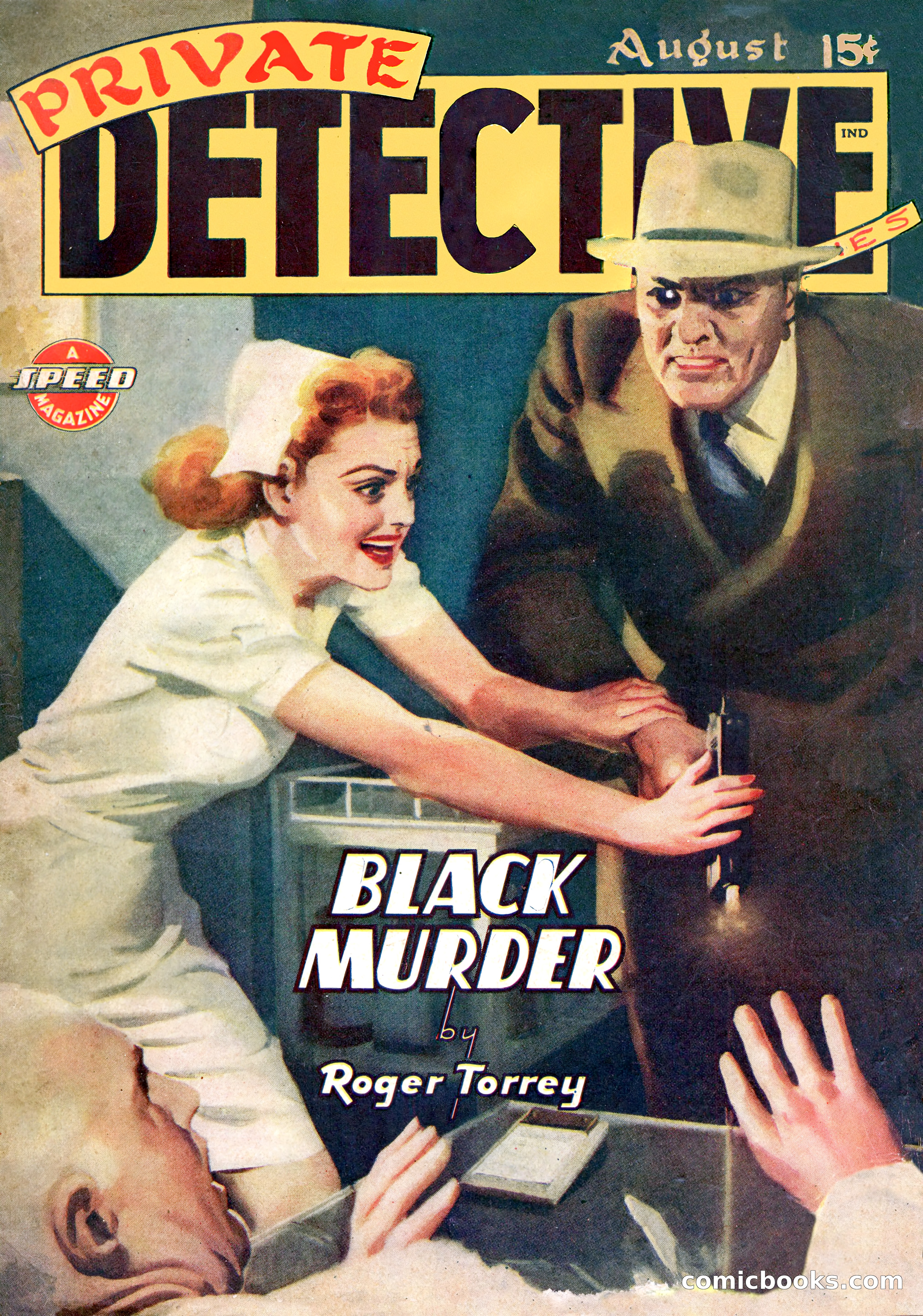 Private Detective Stories, August 1944 — page 1 of 100
