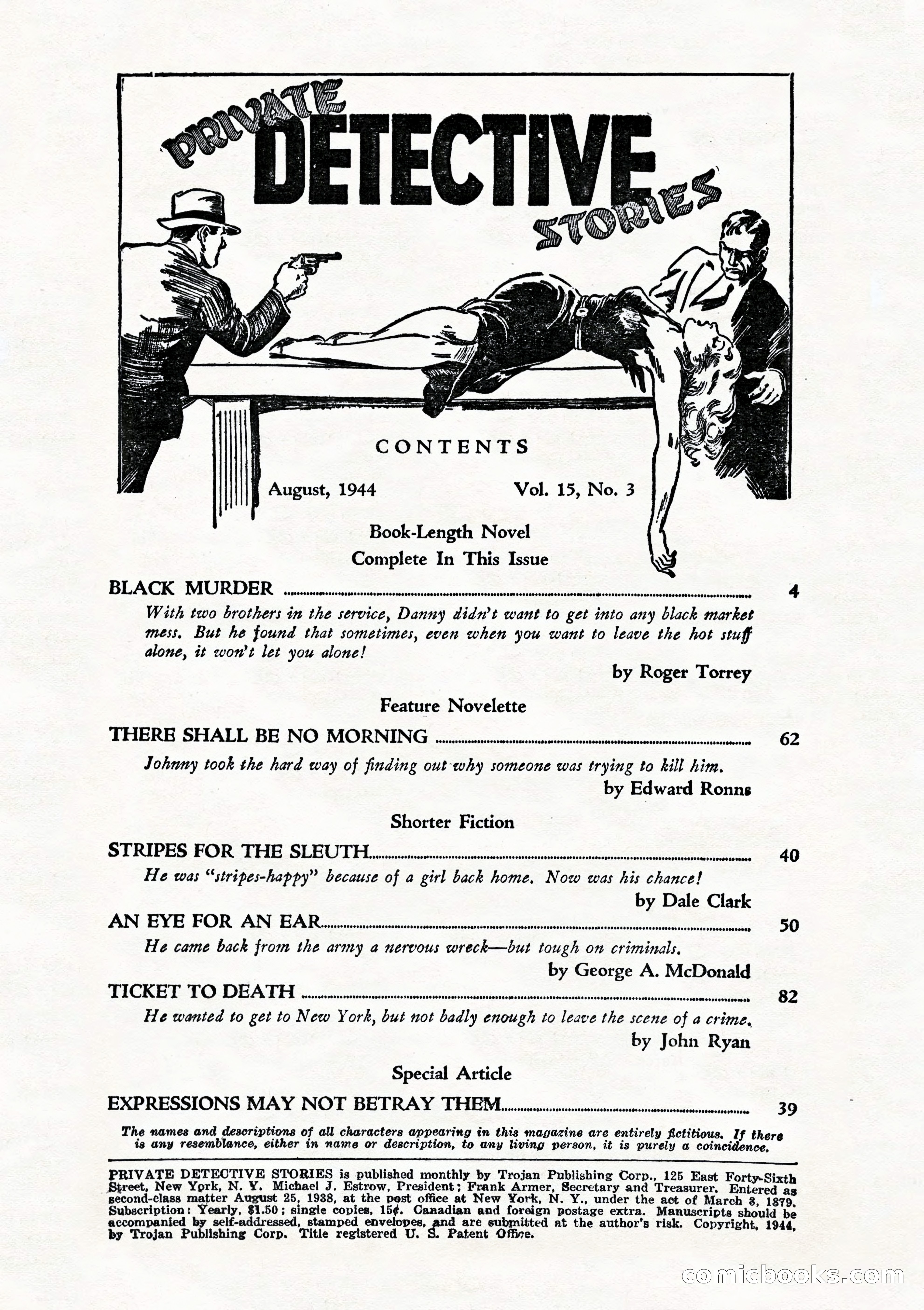 Private Detective Stories, August 1944 — page 4 of 100