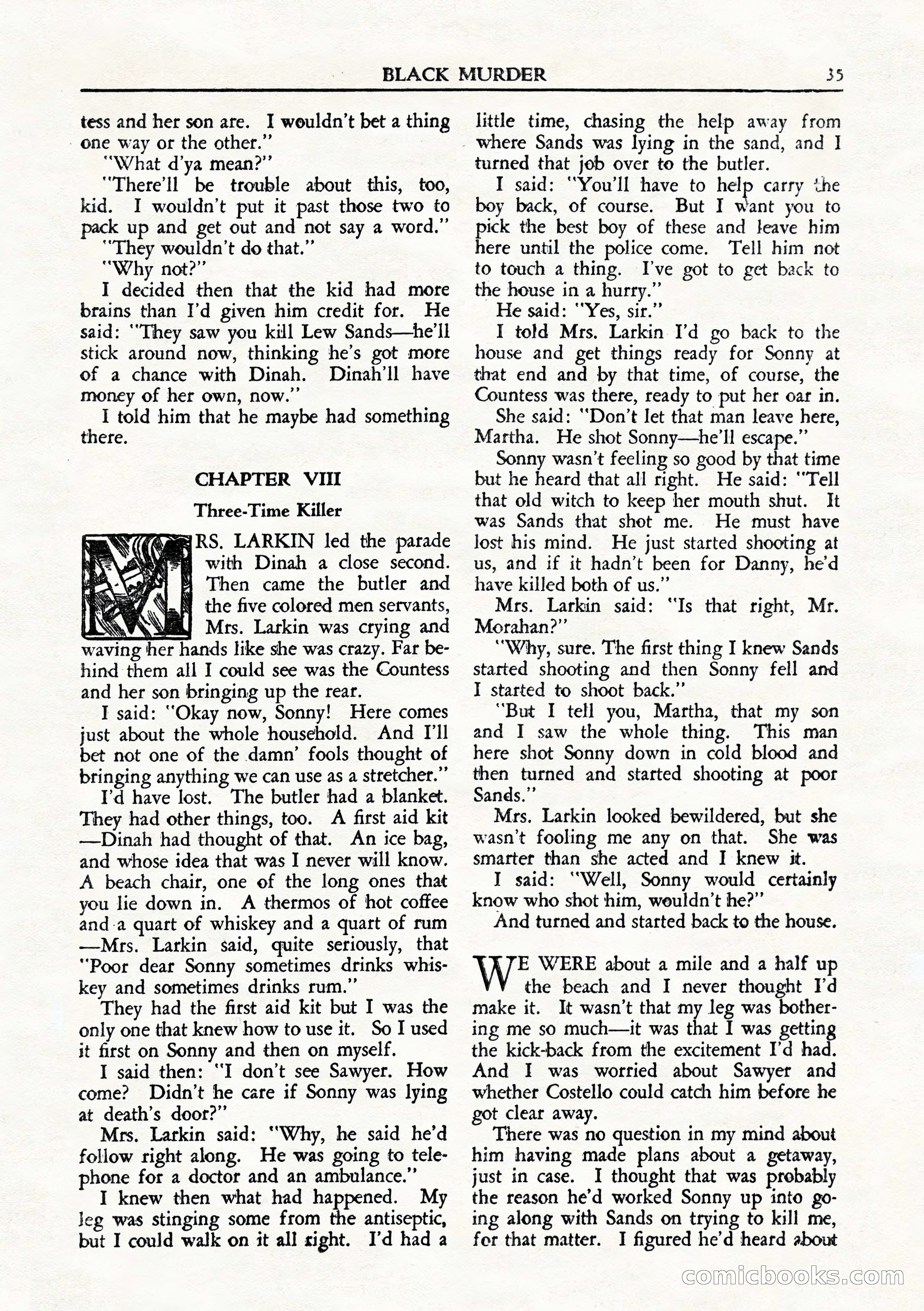 Private Detective Stories, August 1944 — page 37 of 100