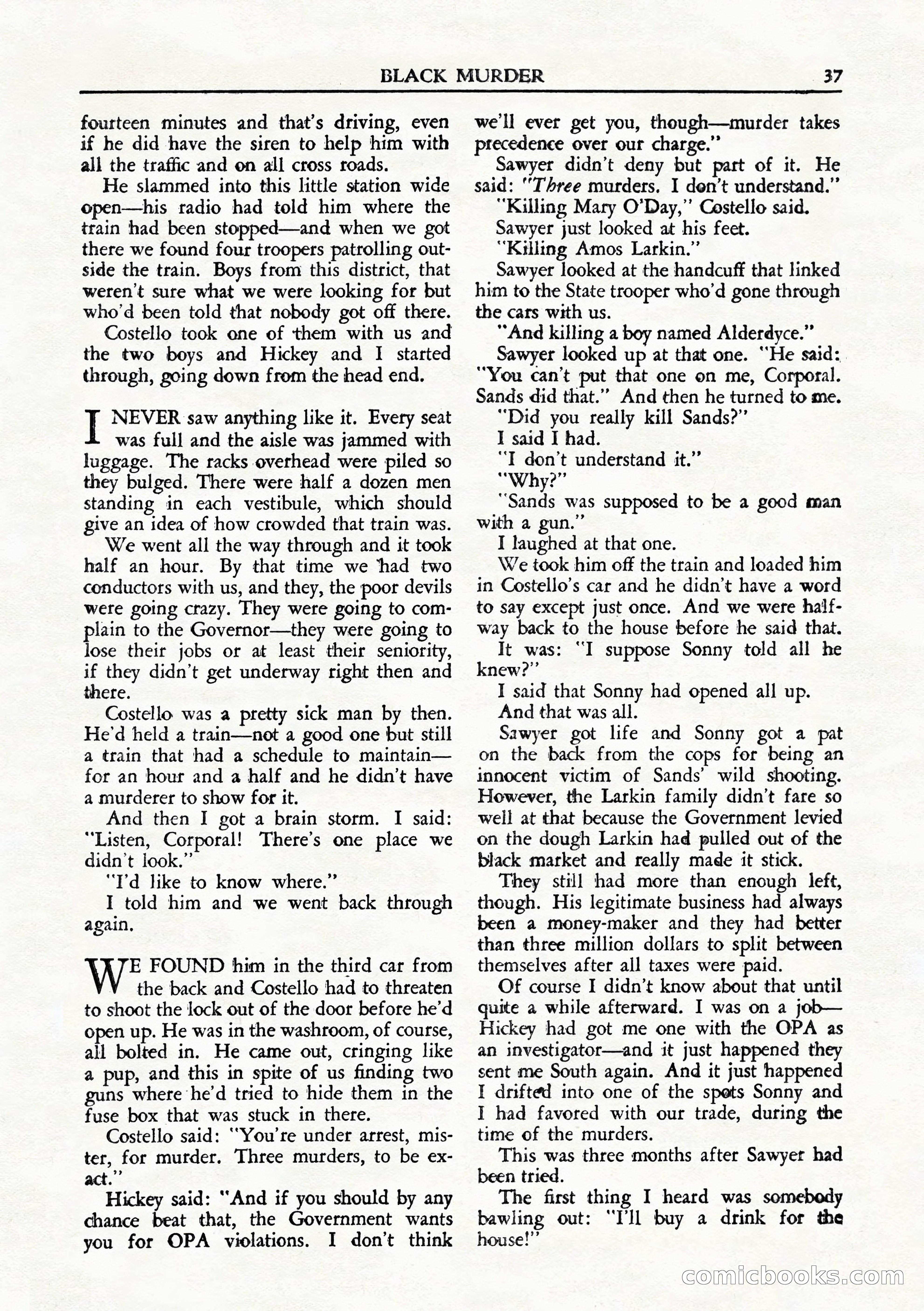 Private Detective Stories, August 1944 — page 39 of 100