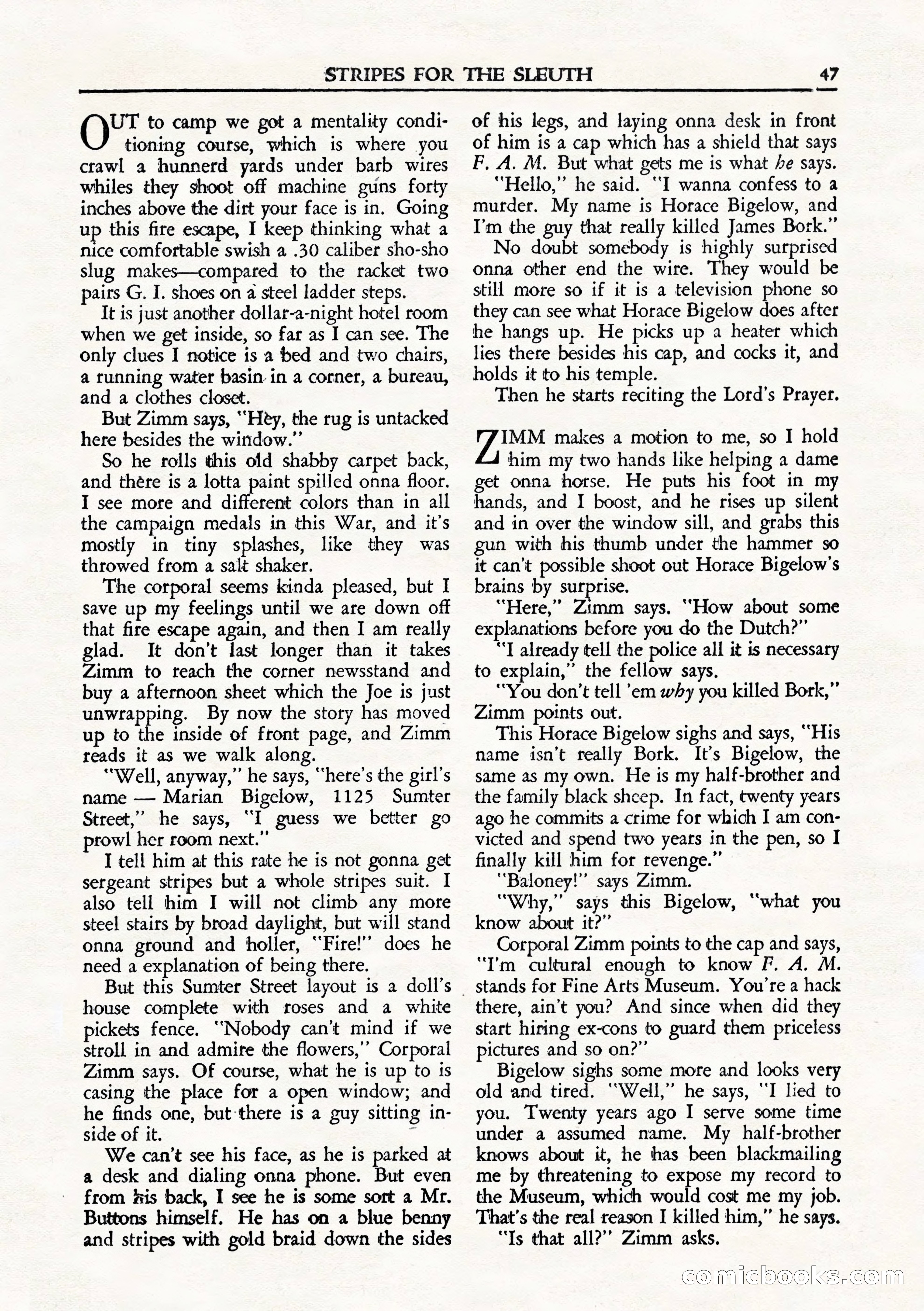Private Detective Stories, August 1944 — page 49 of 100