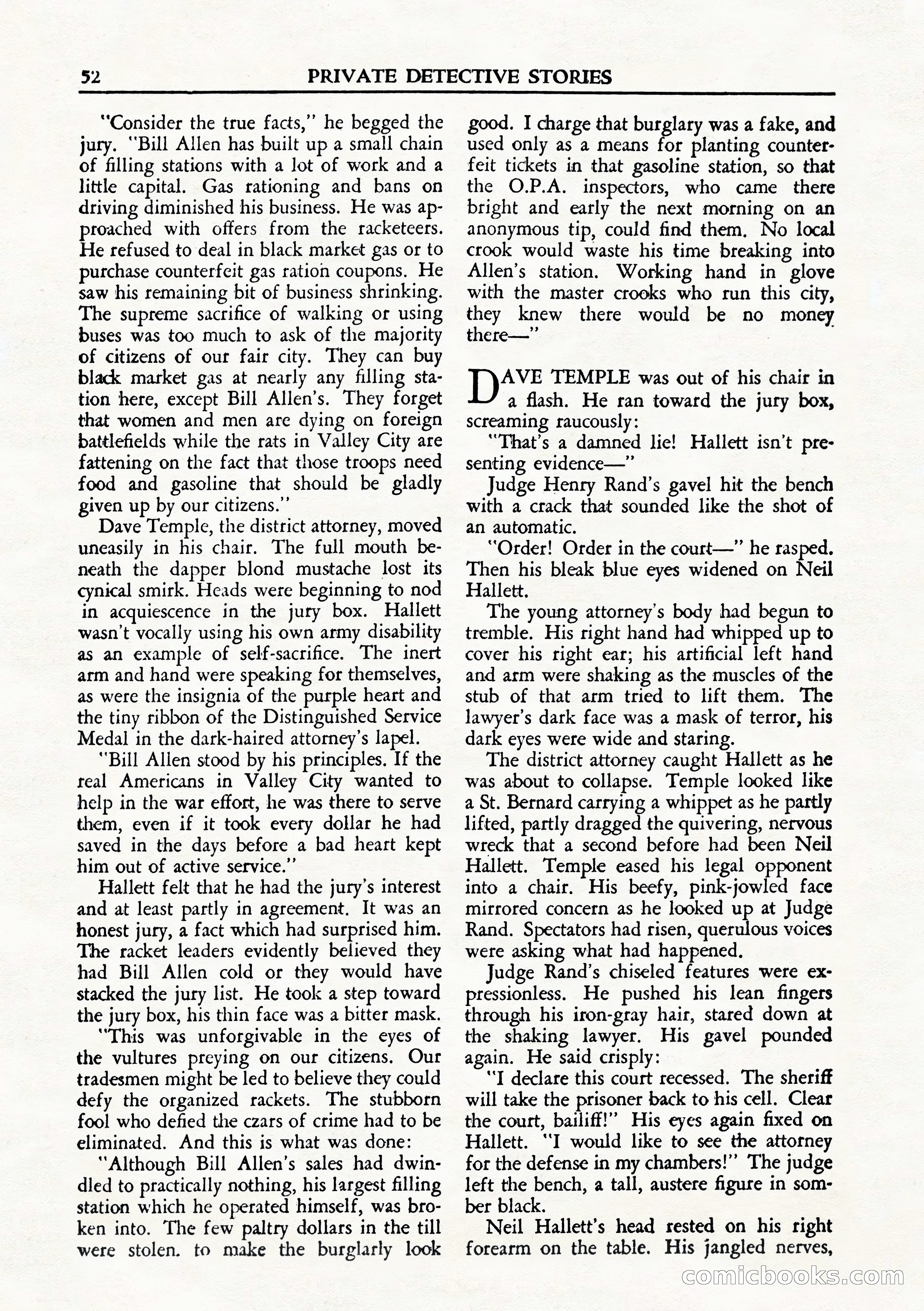 Private Detective Stories, August 1944 — page 54 of 100