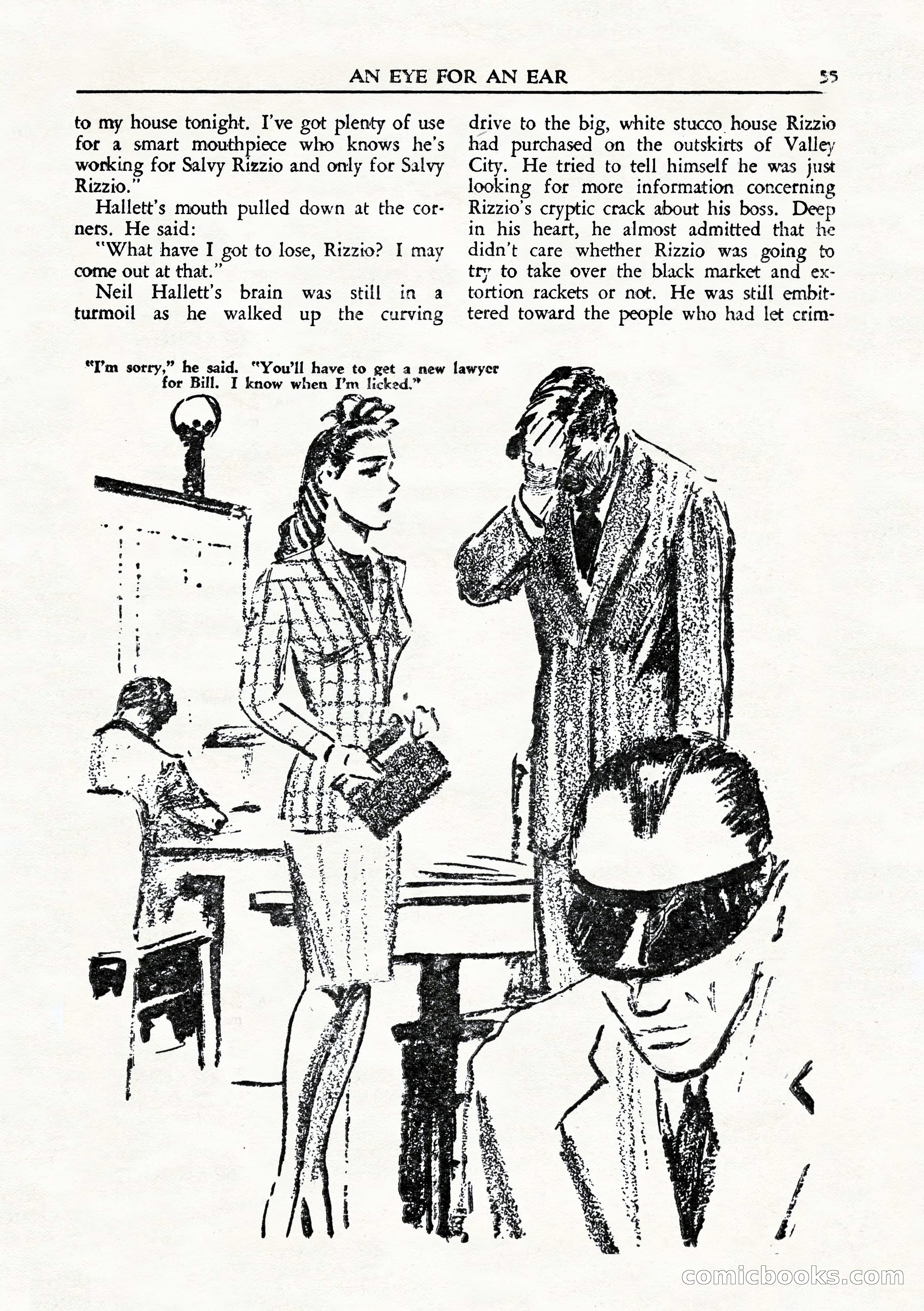 Private Detective Stories, August 1944 — page 57 of 100