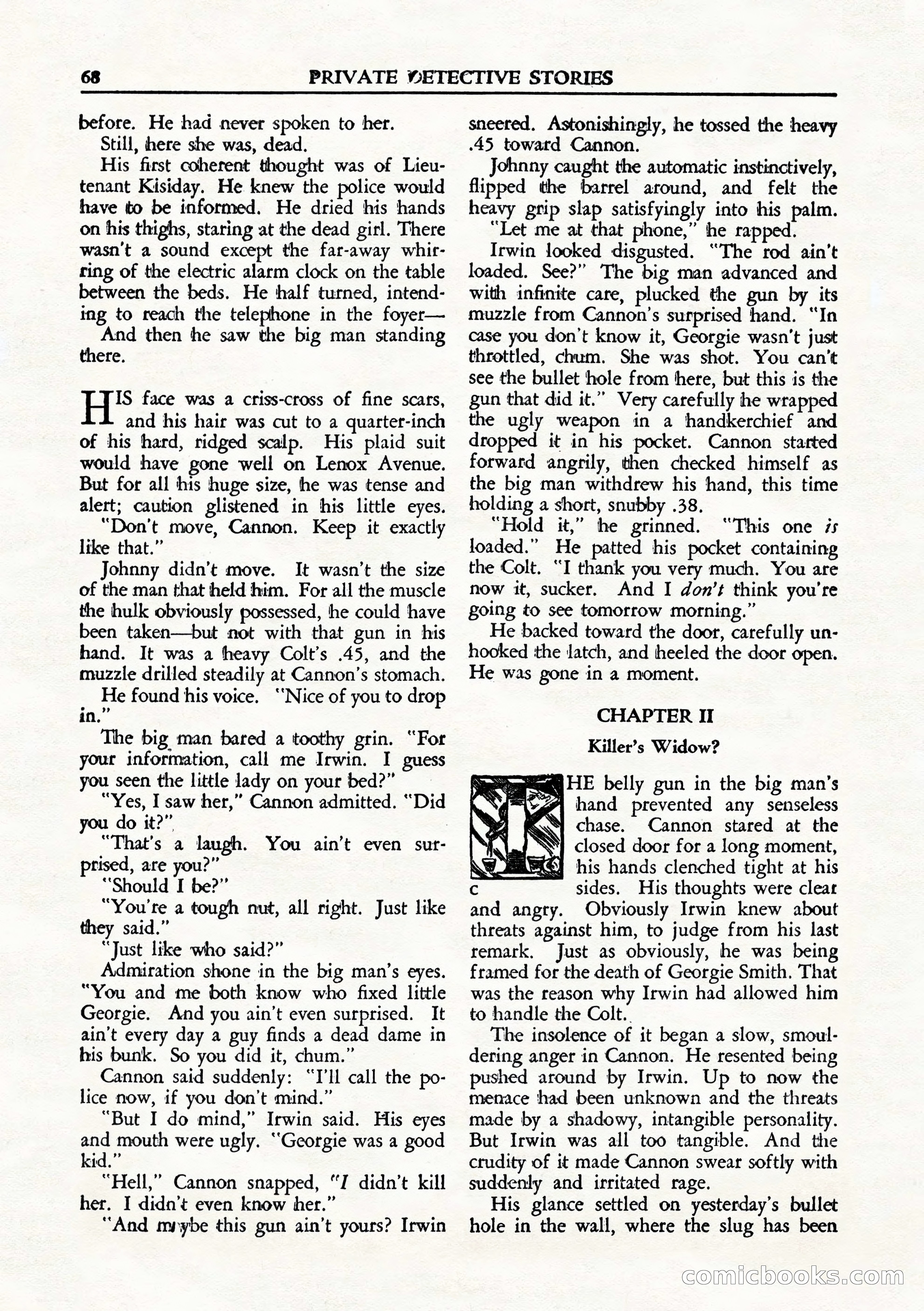Private Detective Stories, August 1944 — page 70 of 100