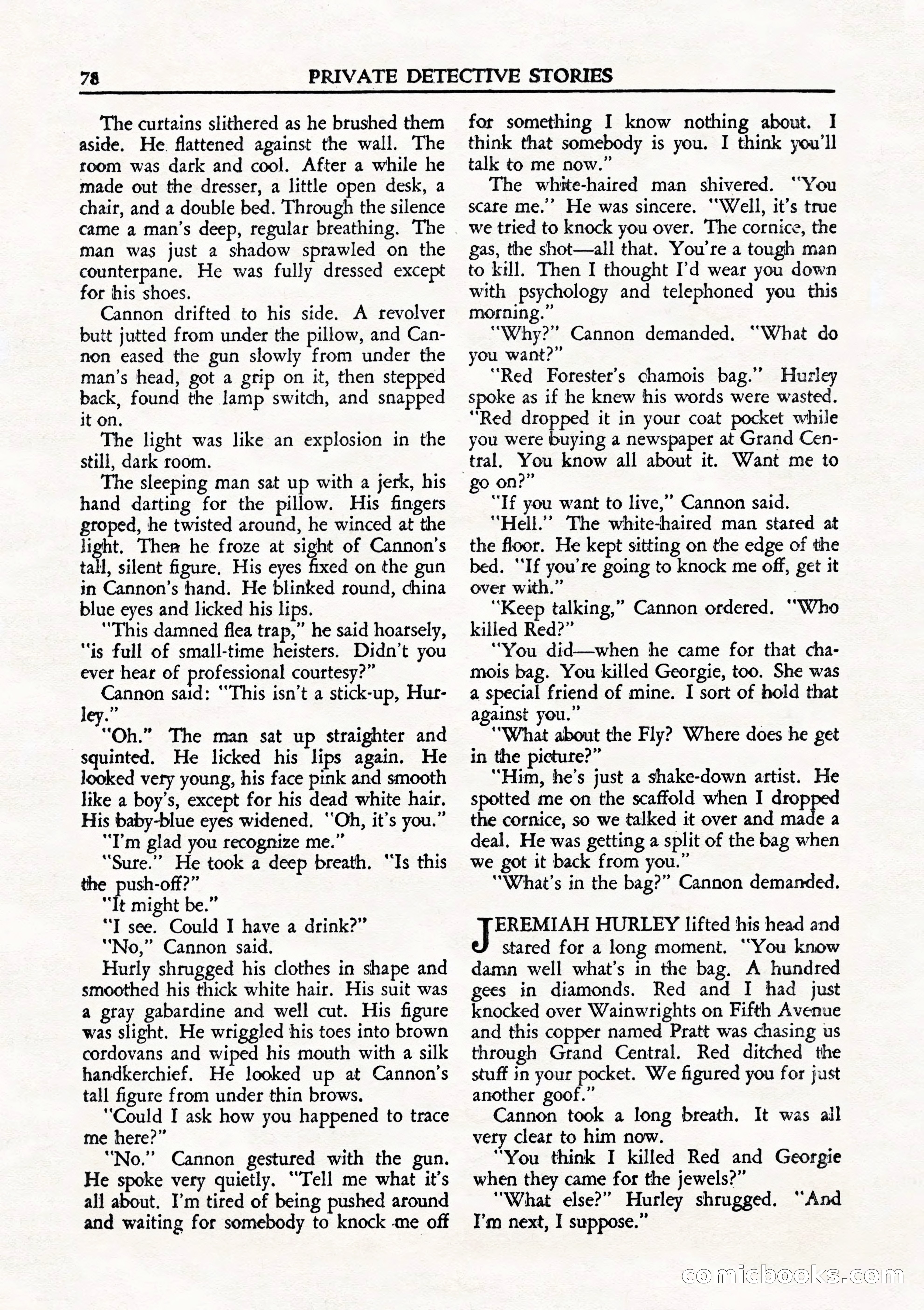 Private Detective Stories, August 1944 — page 80 of 100