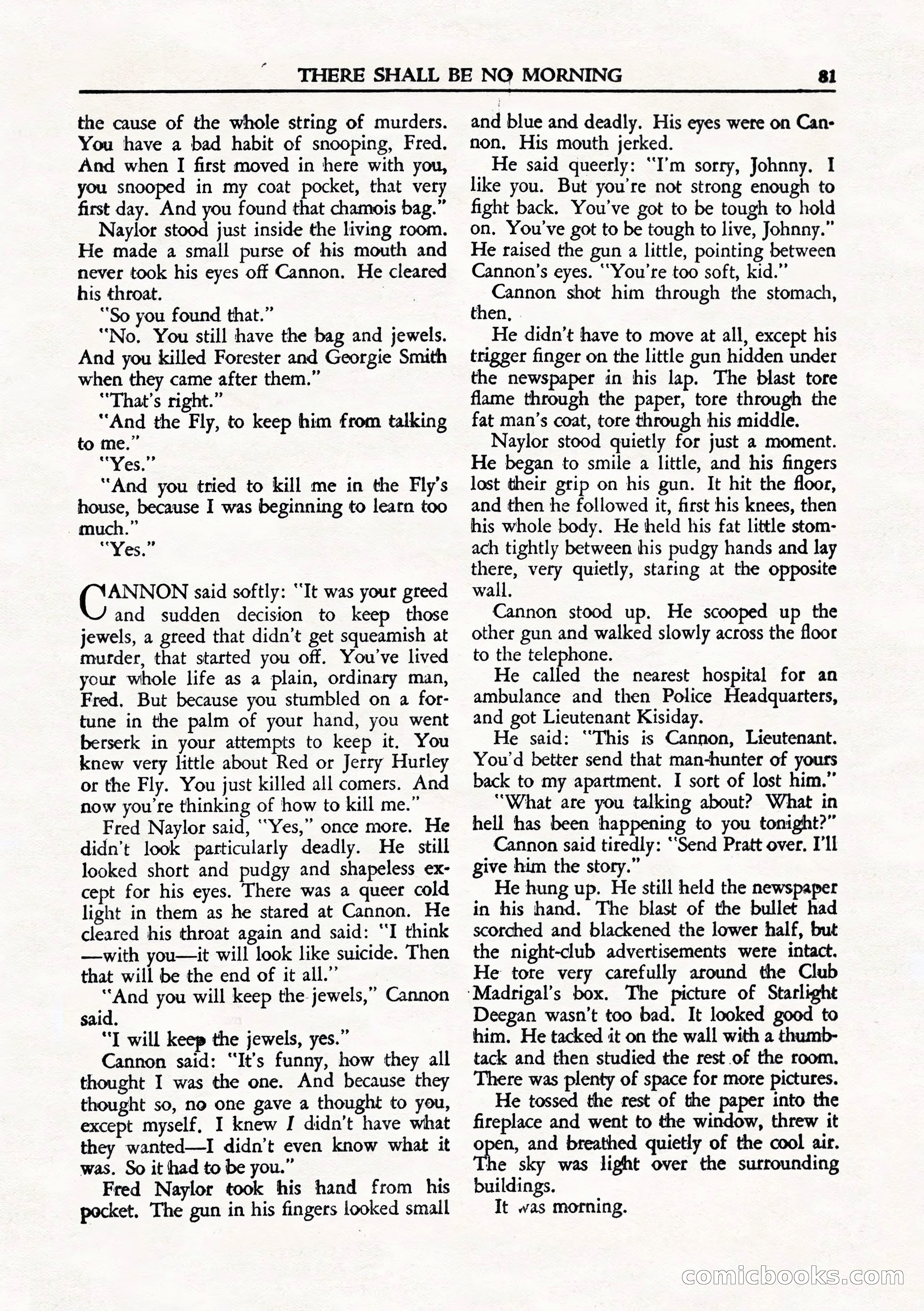 Private Detective Stories, August 1944 — page 83 of 100