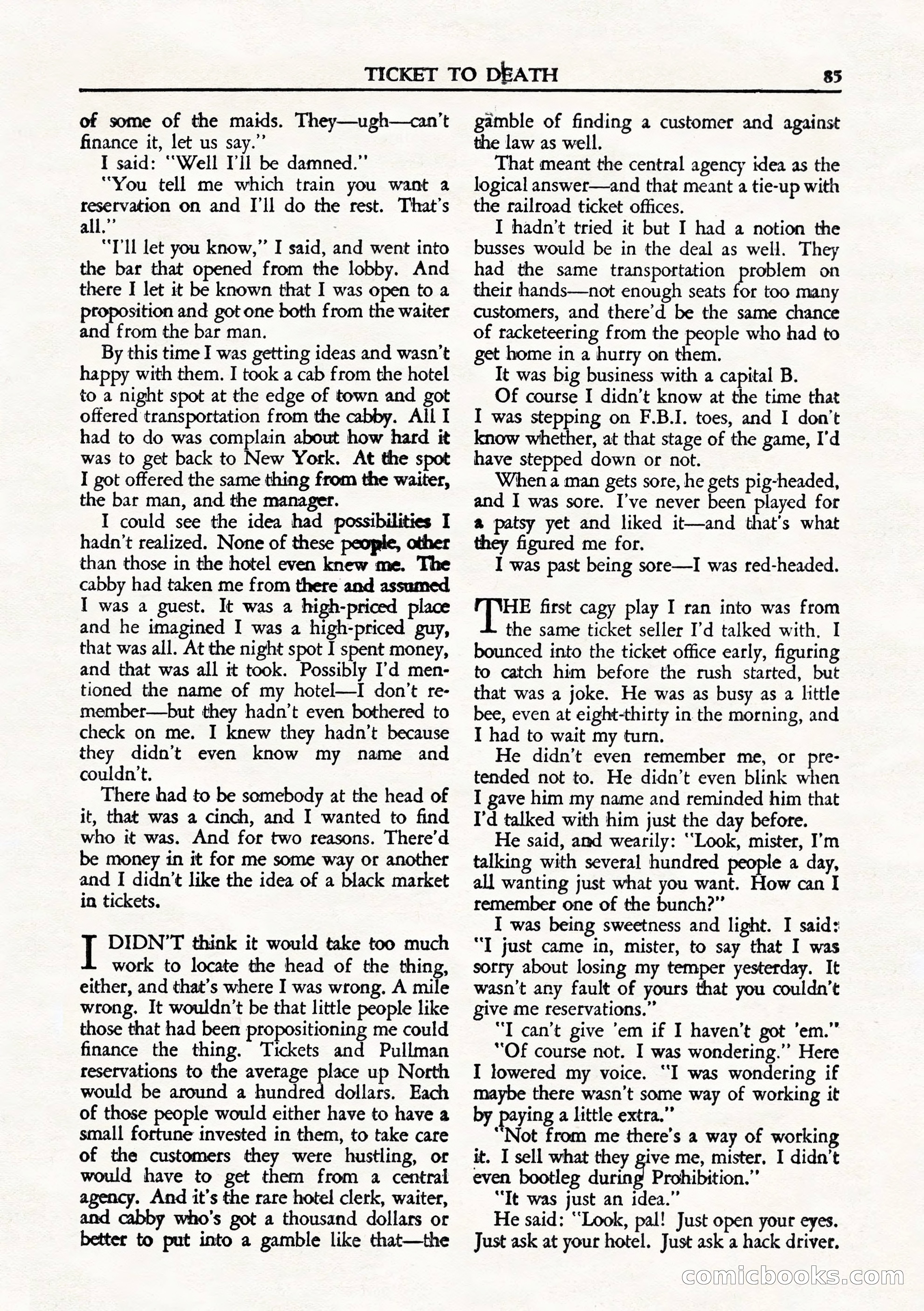 Private Detective Stories, August 1944 — page 87 of 100