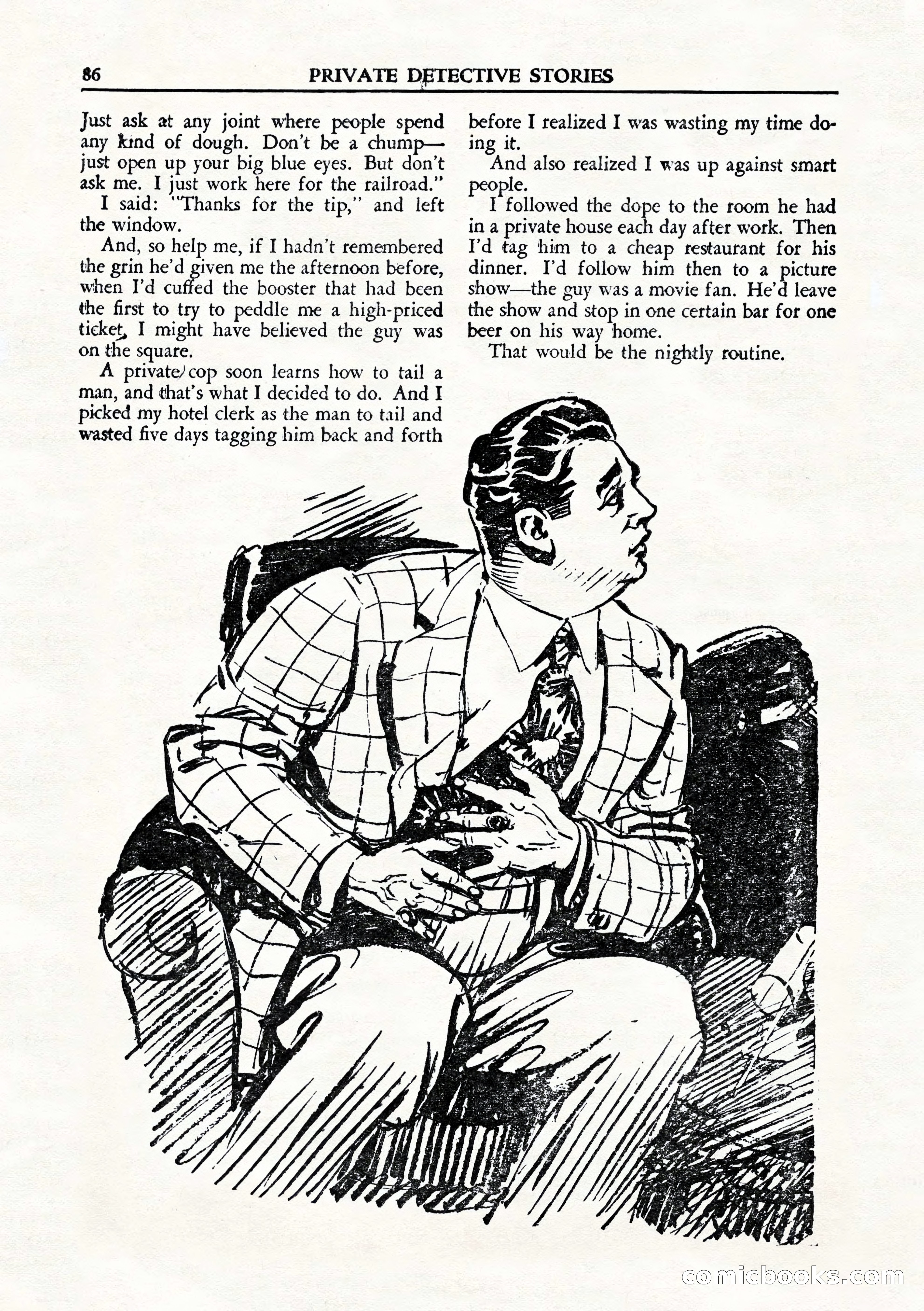 Private Detective Stories, August 1944 — page 88 of 100