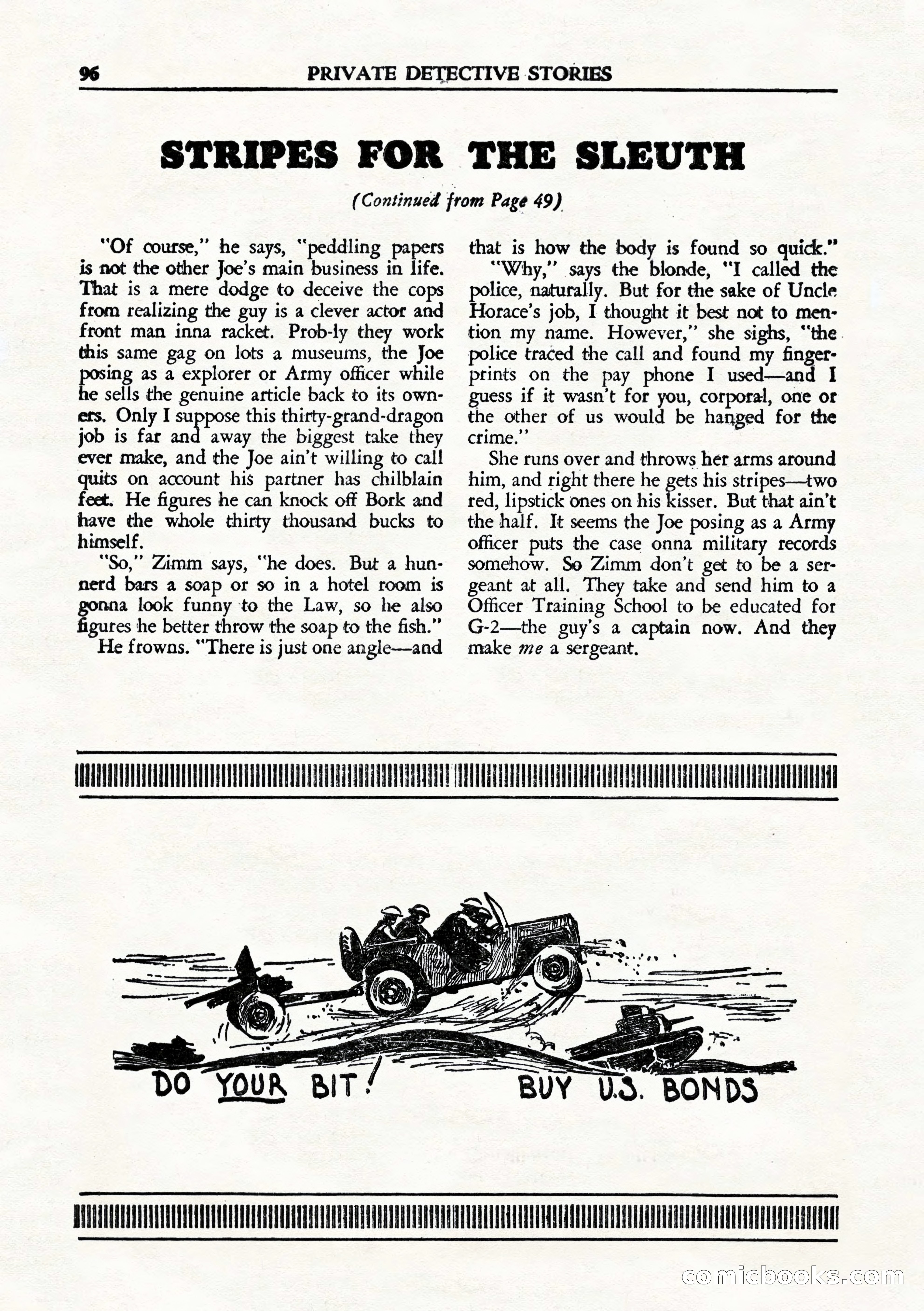 Private Detective Stories, August 1944 — page 98 of 100