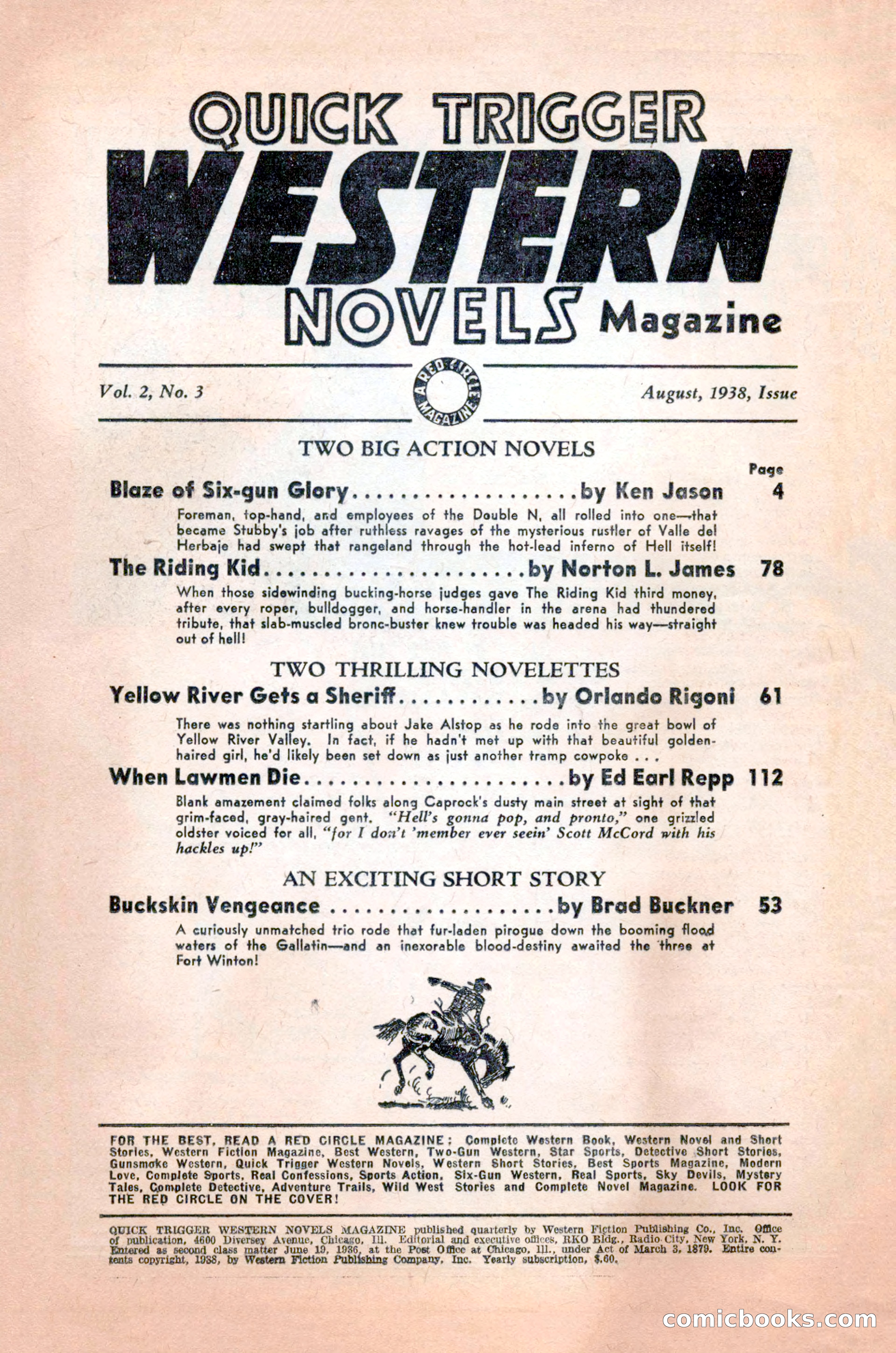 Quick Trigger Western Novels — page 4 of 132