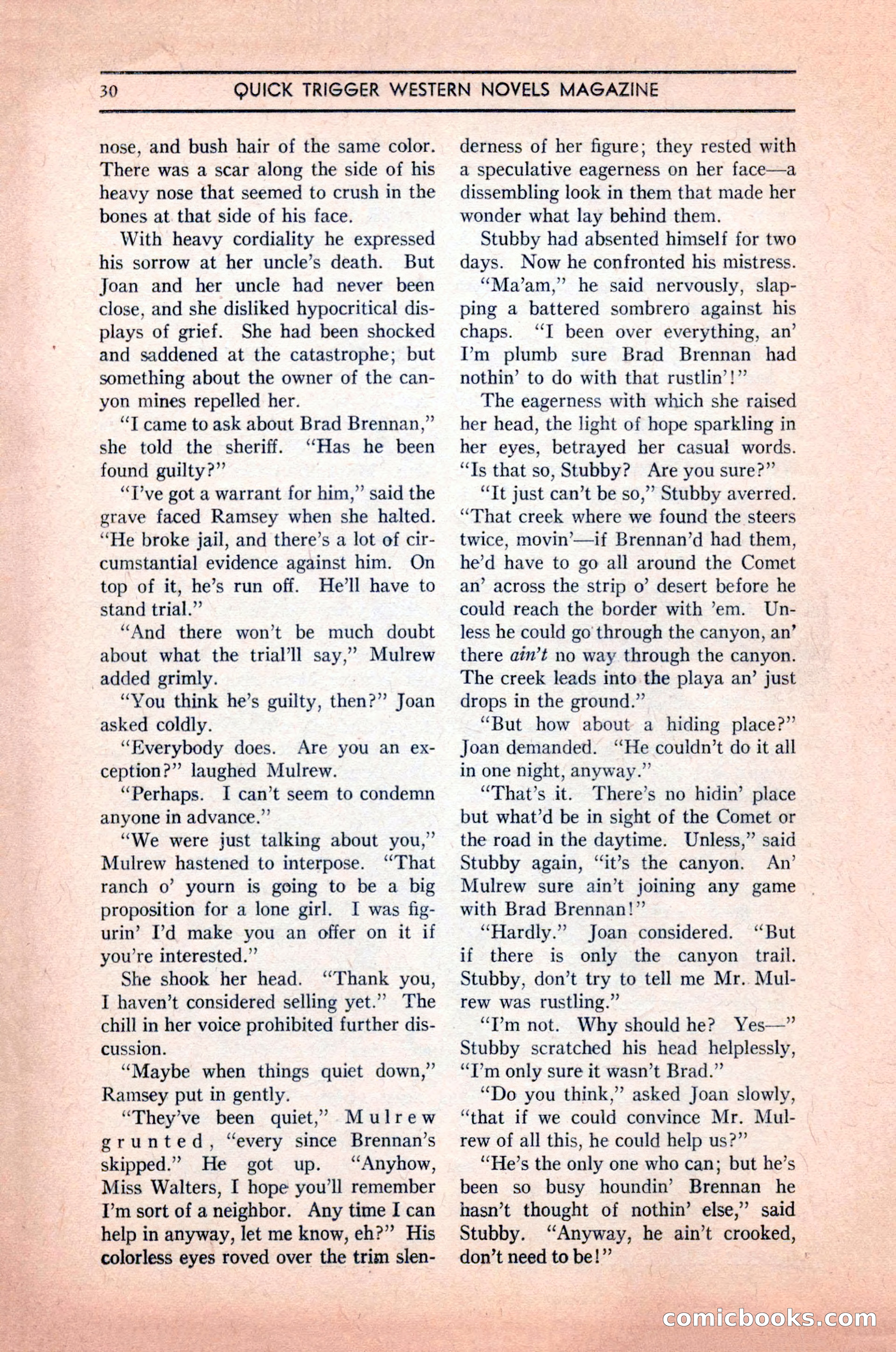 Quick Trigger Western Novels — page 32 of 132
