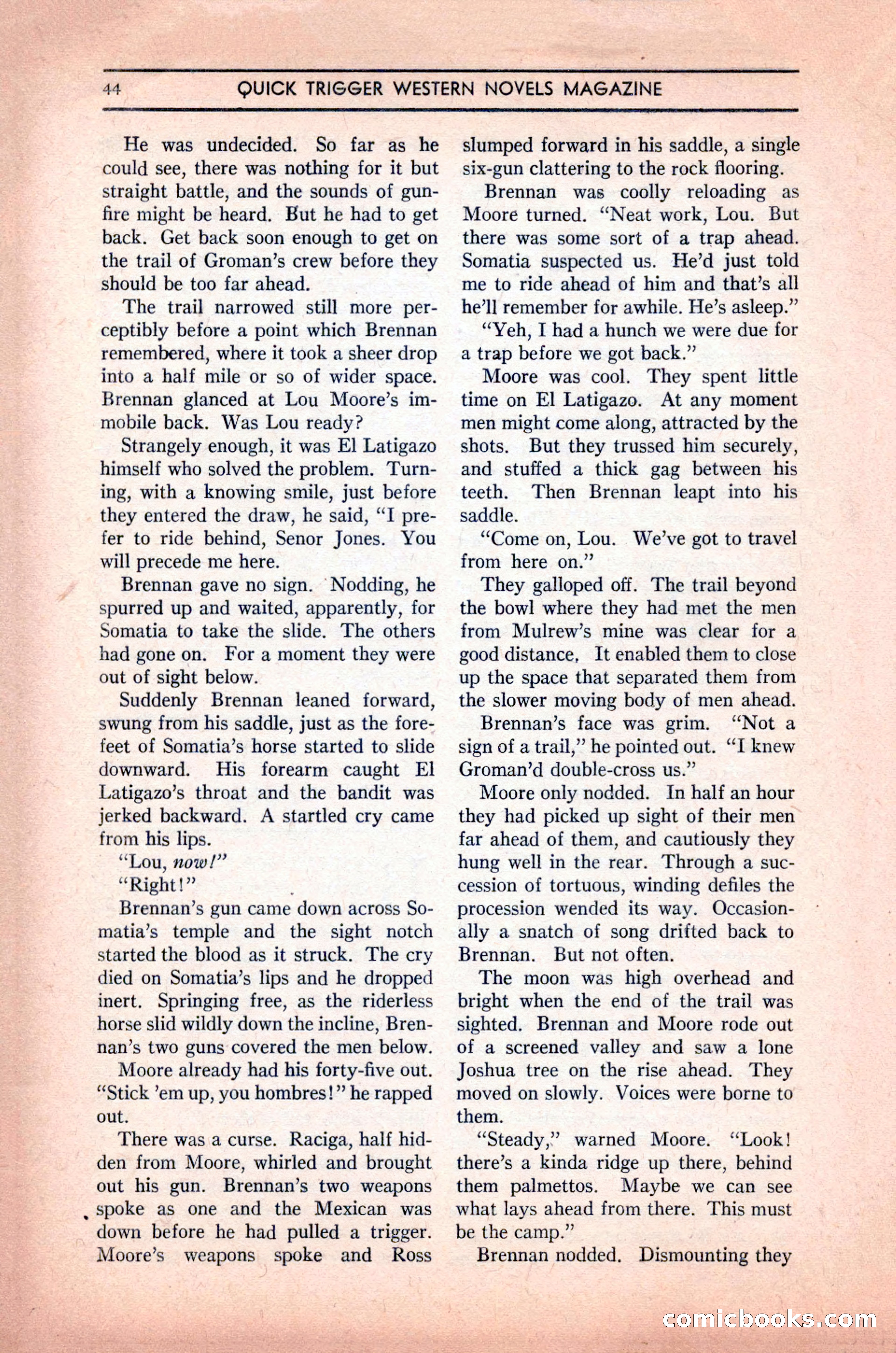Quick Trigger Western Novels — page 46 of 132
