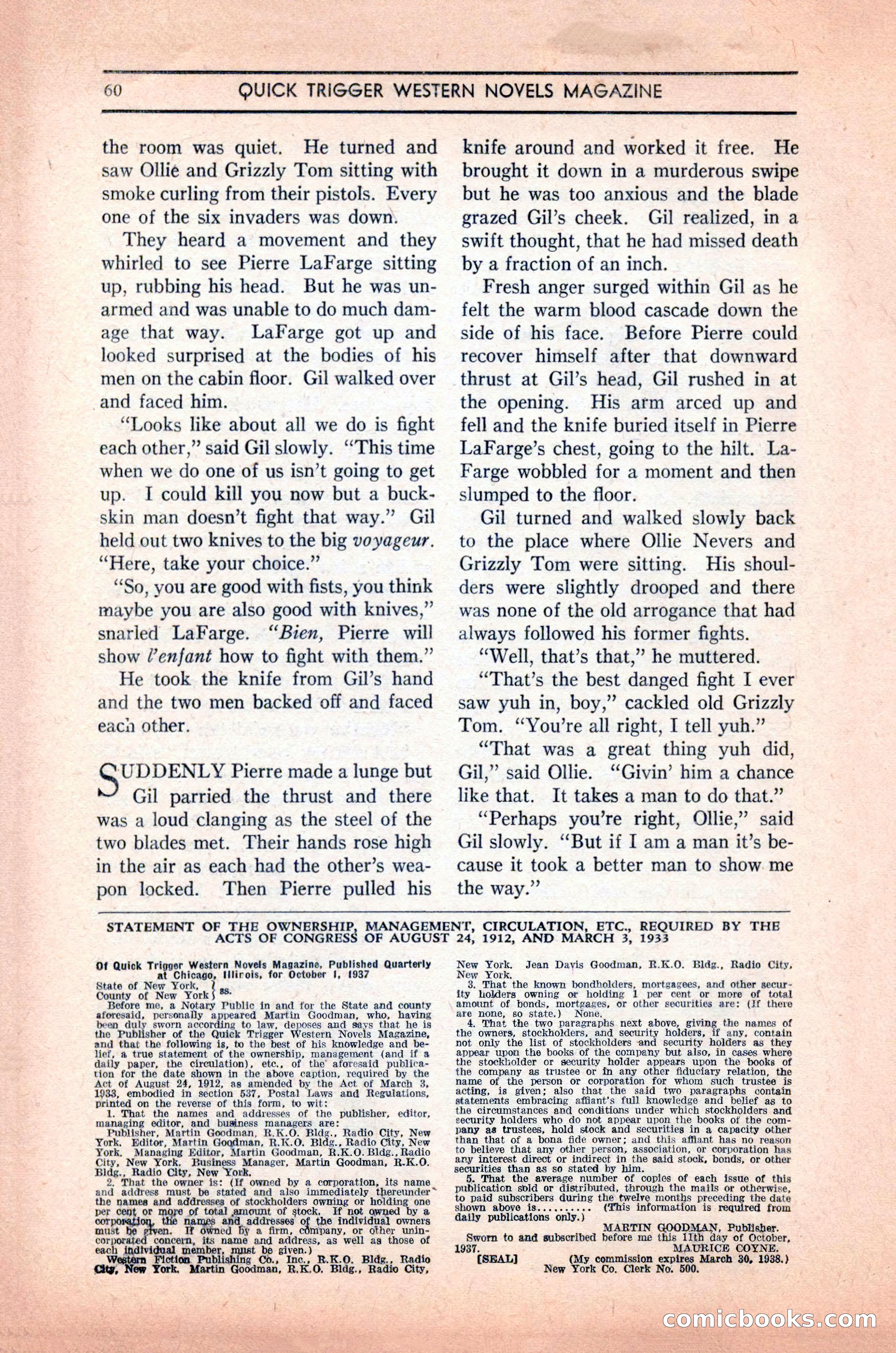 Quick Trigger Western Novels — page 62 of 132