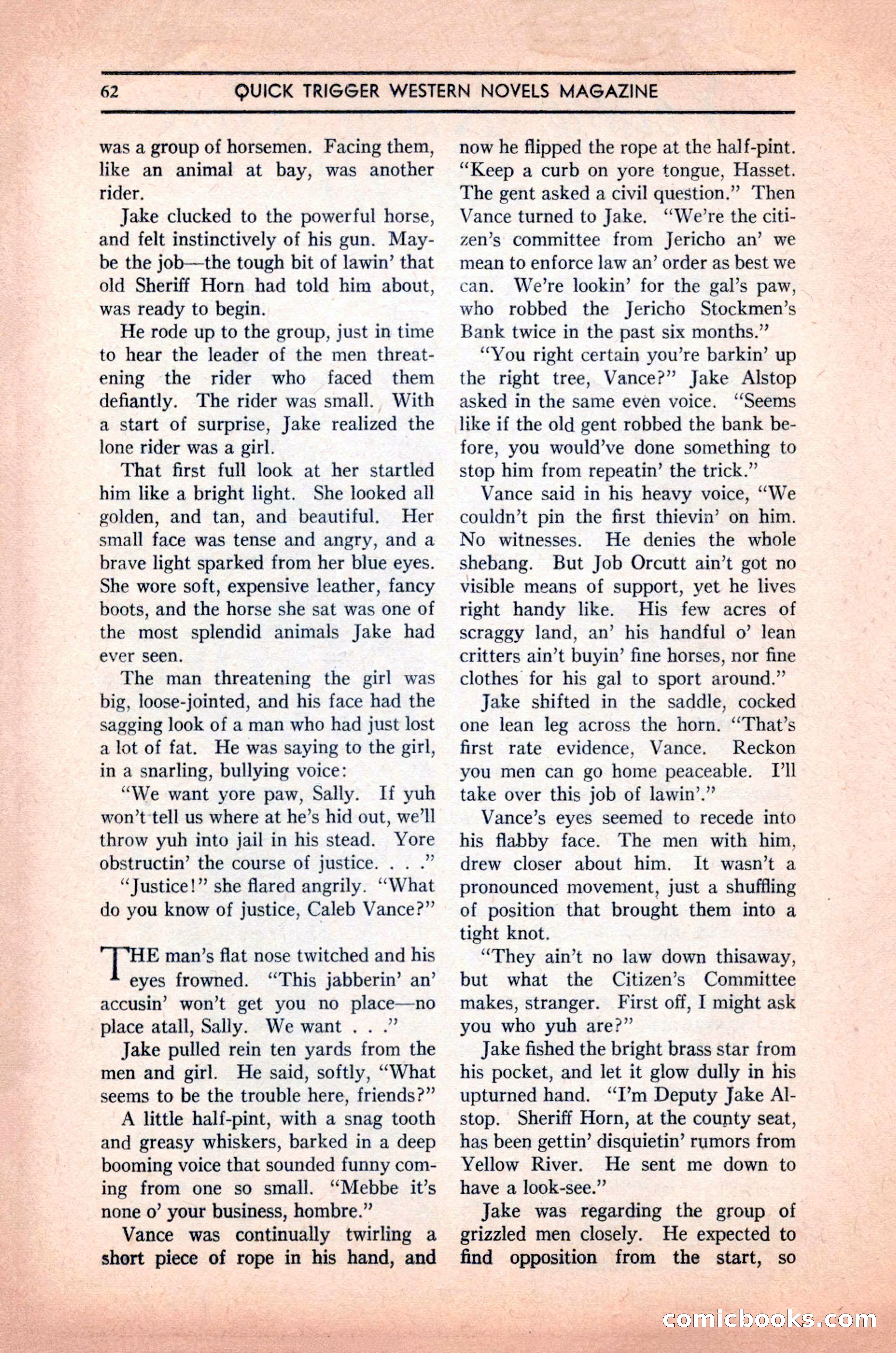 Quick Trigger Western Novels — page 64 of 132