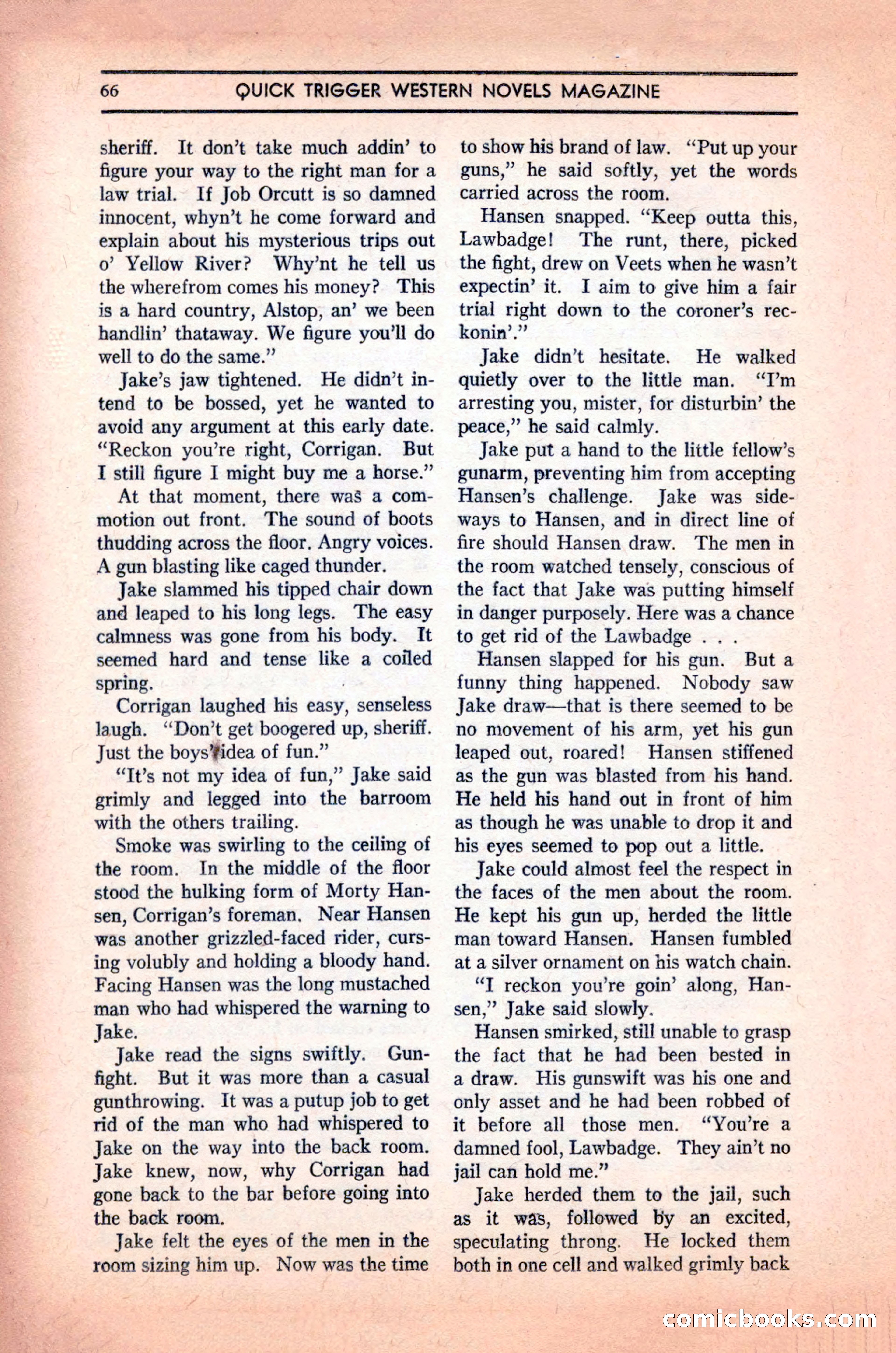 Quick Trigger Western Novels — page 68 of 132