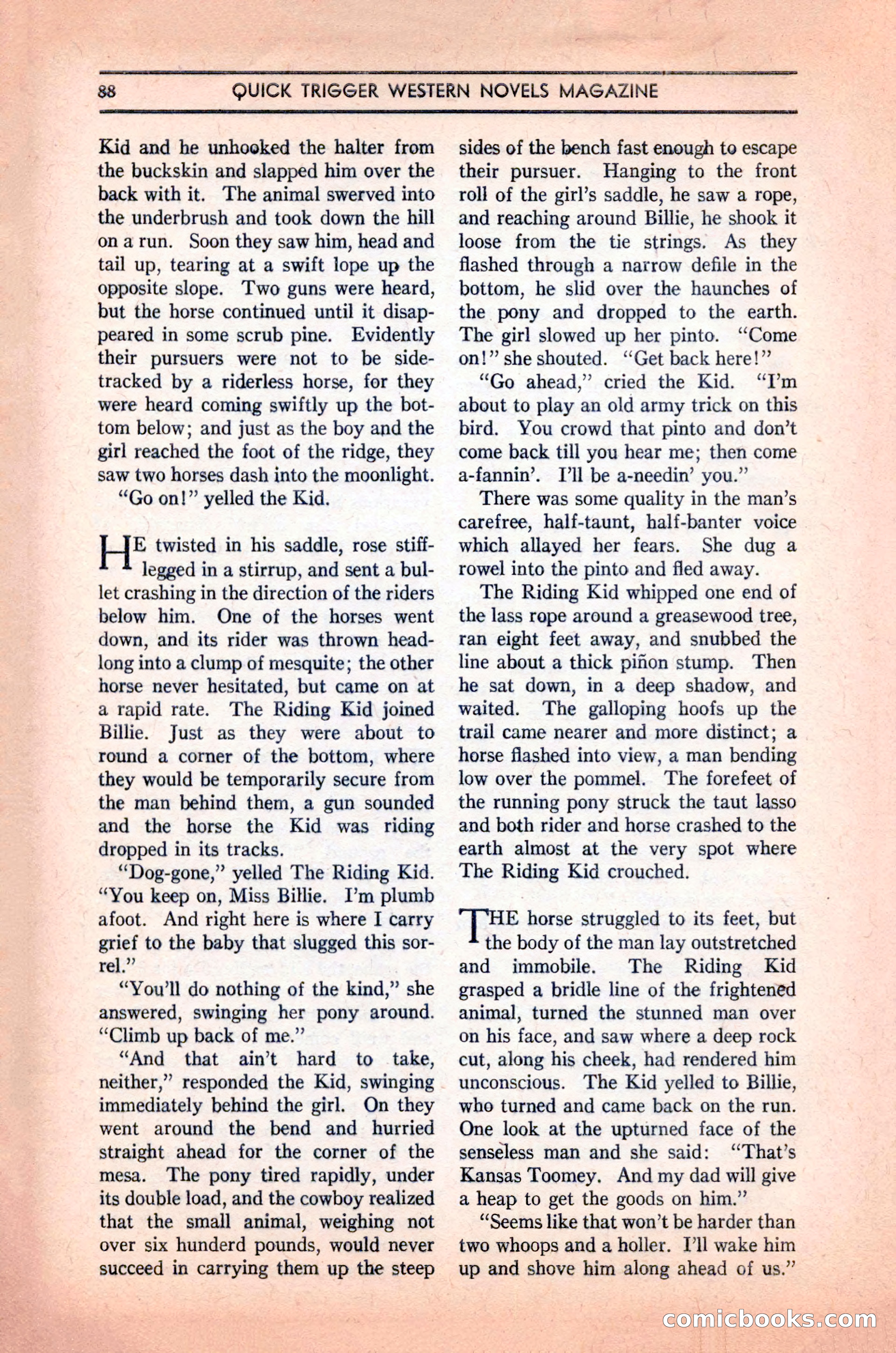 Quick Trigger Western Novels — page 90 of 132