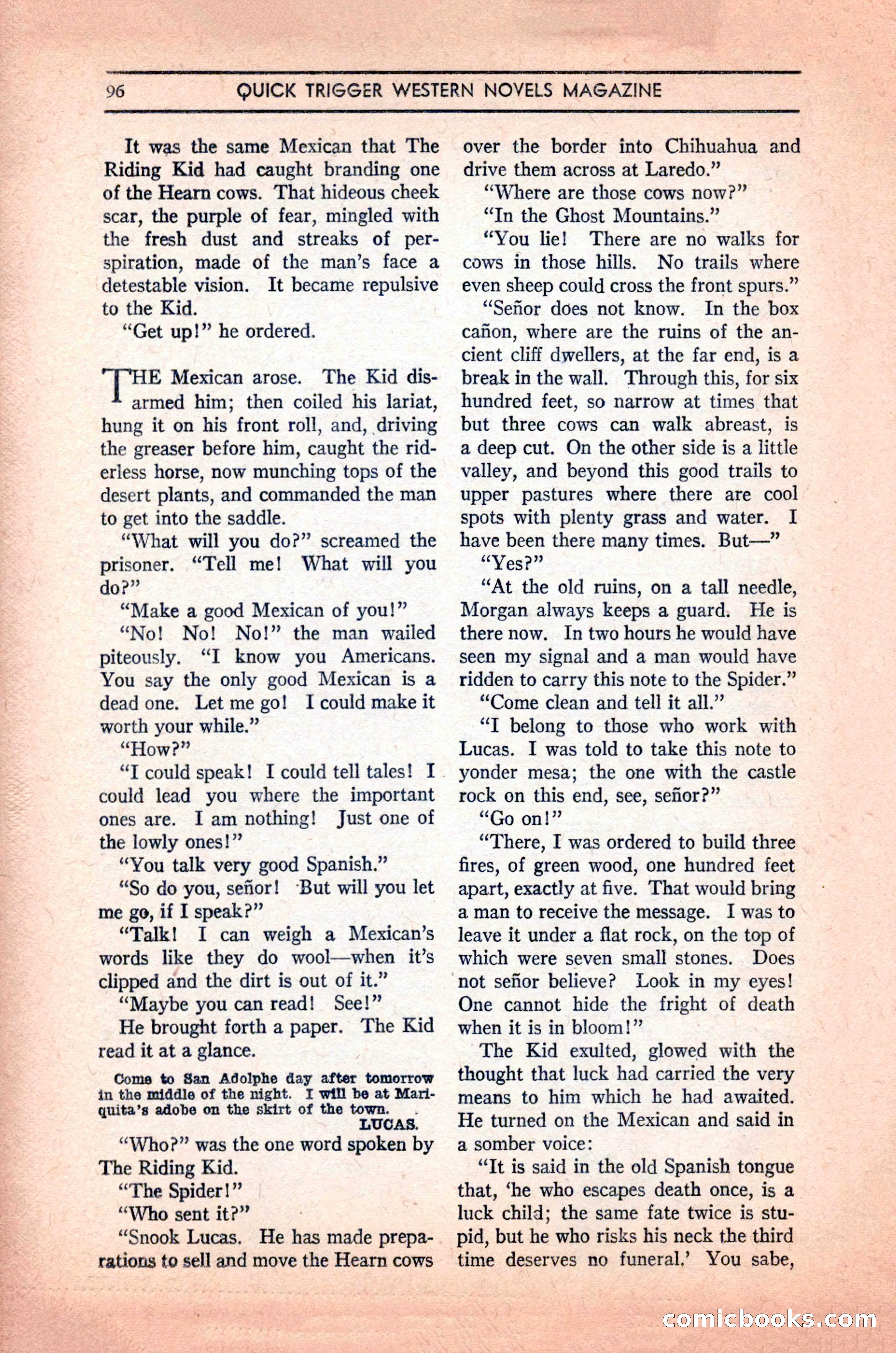 Quick Trigger Western Novels — page 98 of 132