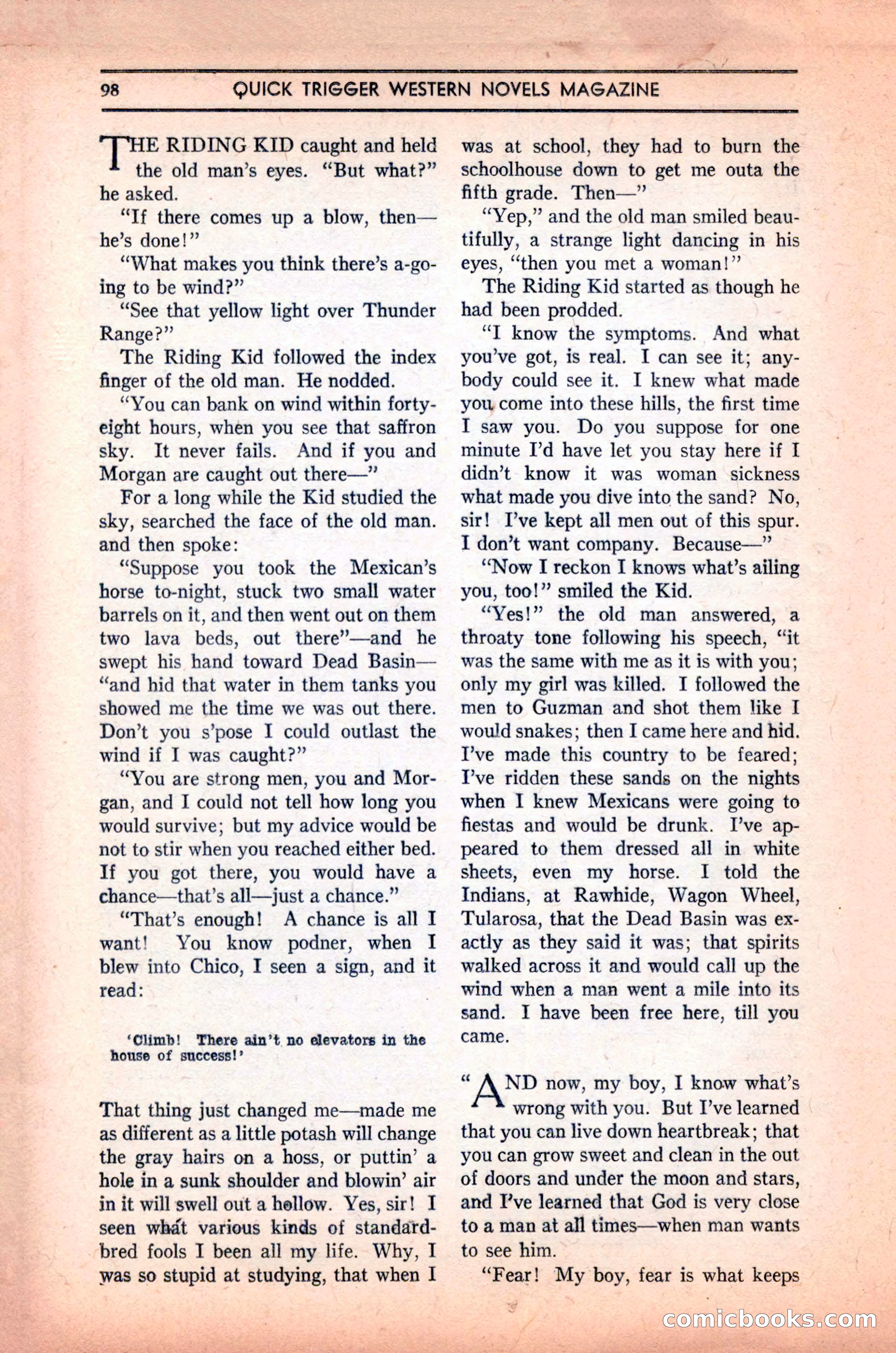 Quick Trigger Western Novels — page 100 of 132