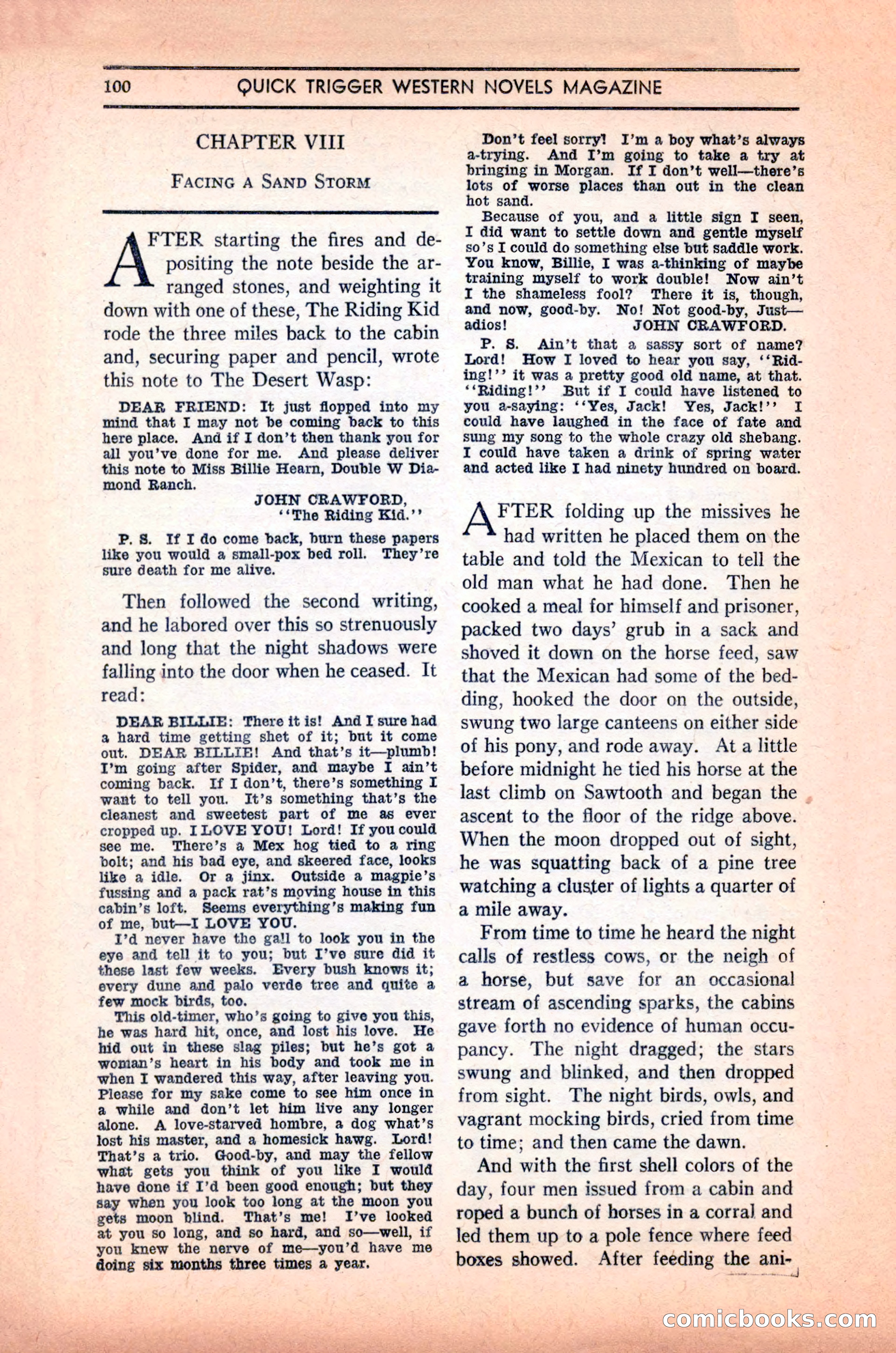 Quick Trigger Western Novels — page 102 of 132