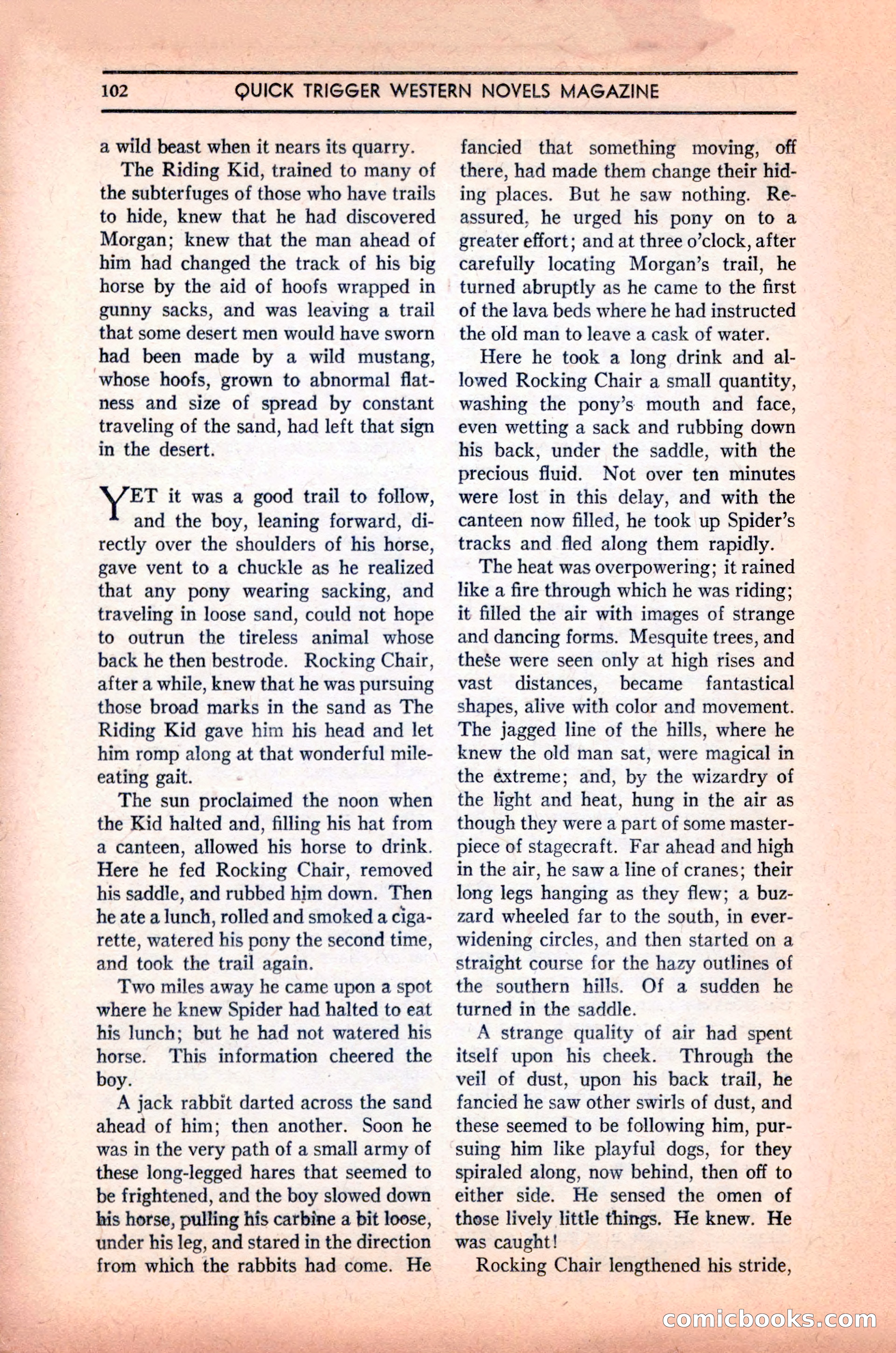Quick Trigger Western Novels — page 104 of 132