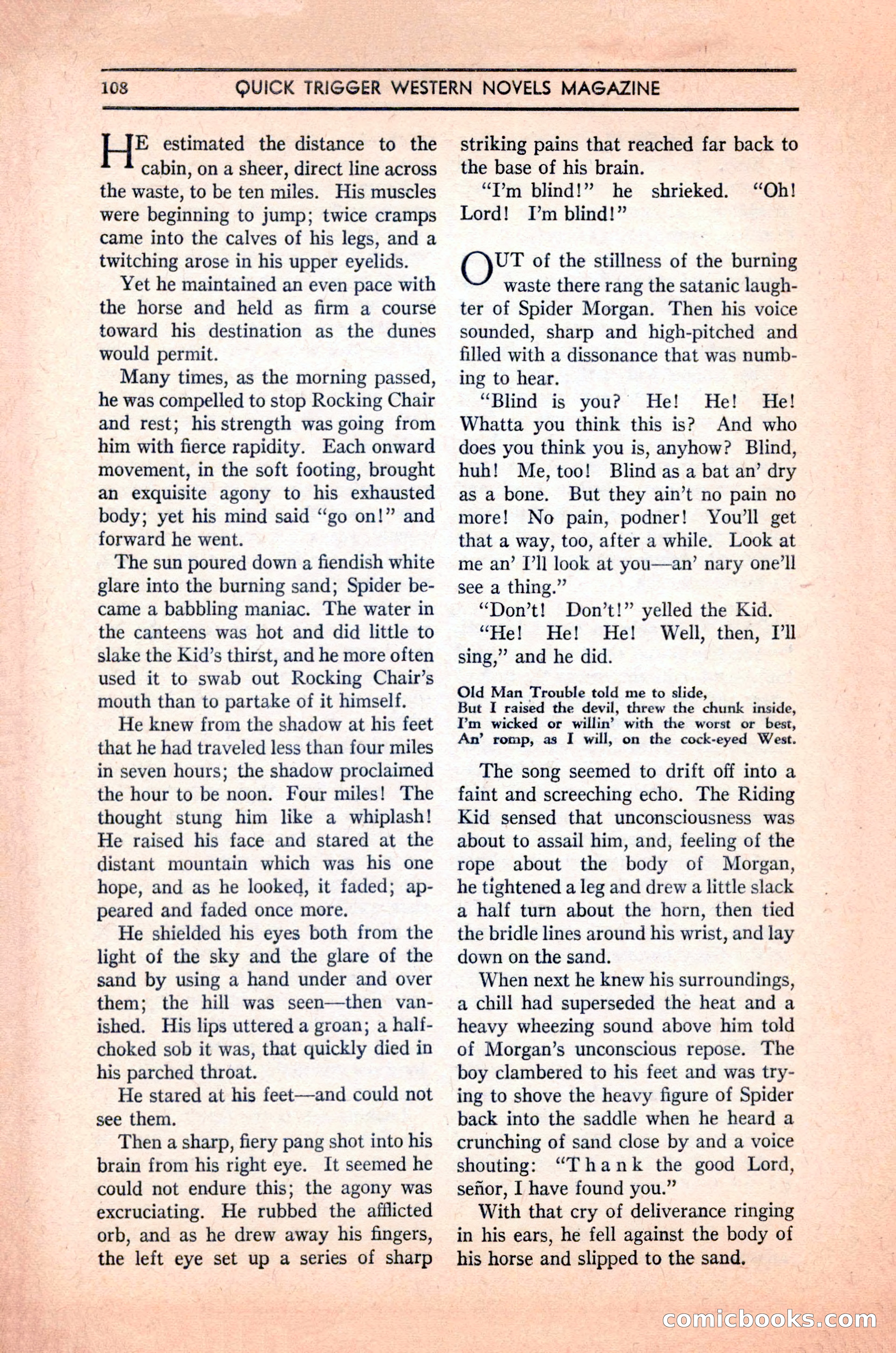 Quick Trigger Western Novels — page 110 of 132
