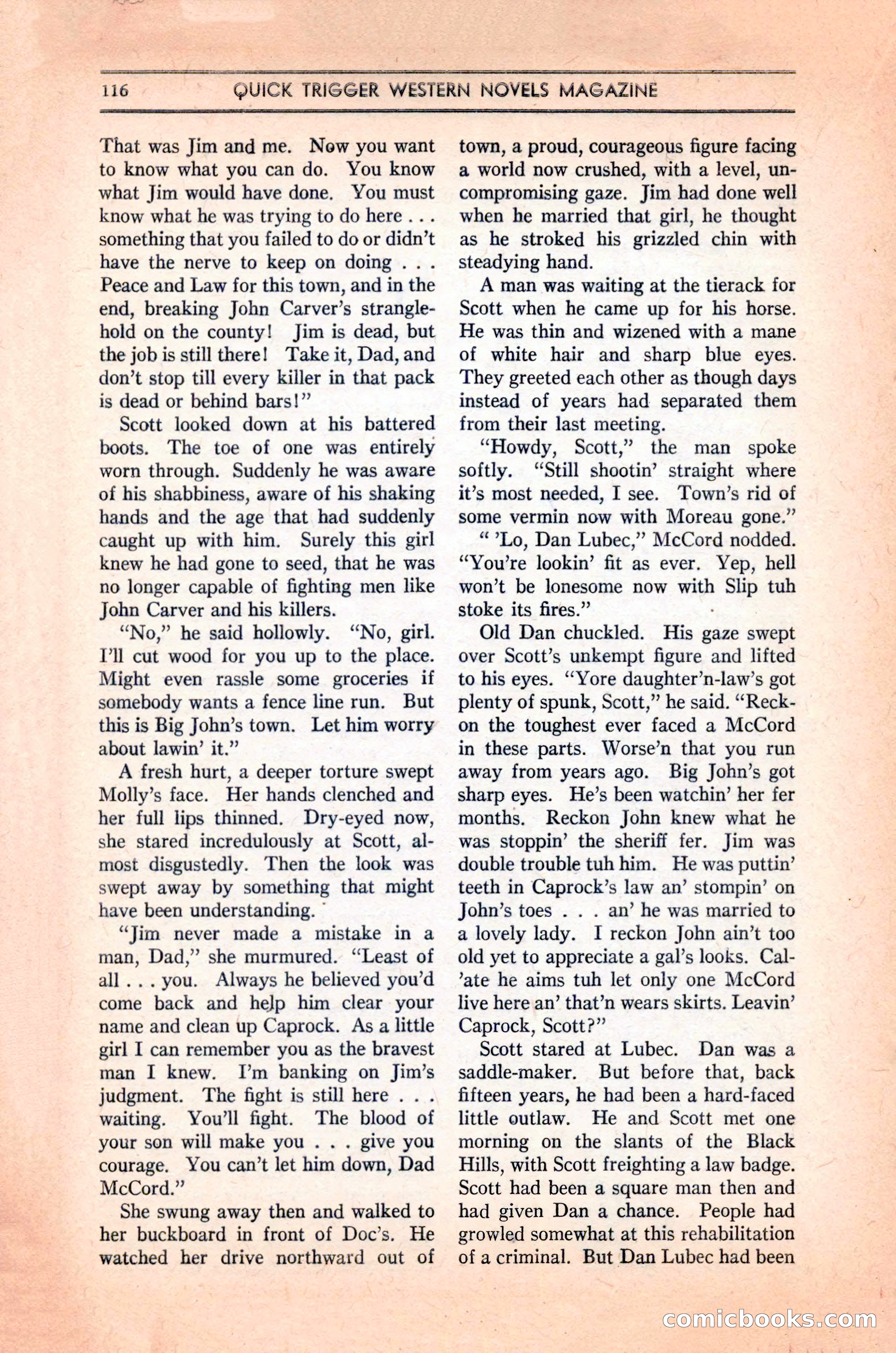Quick Trigger Western Novels — page 118 of 132