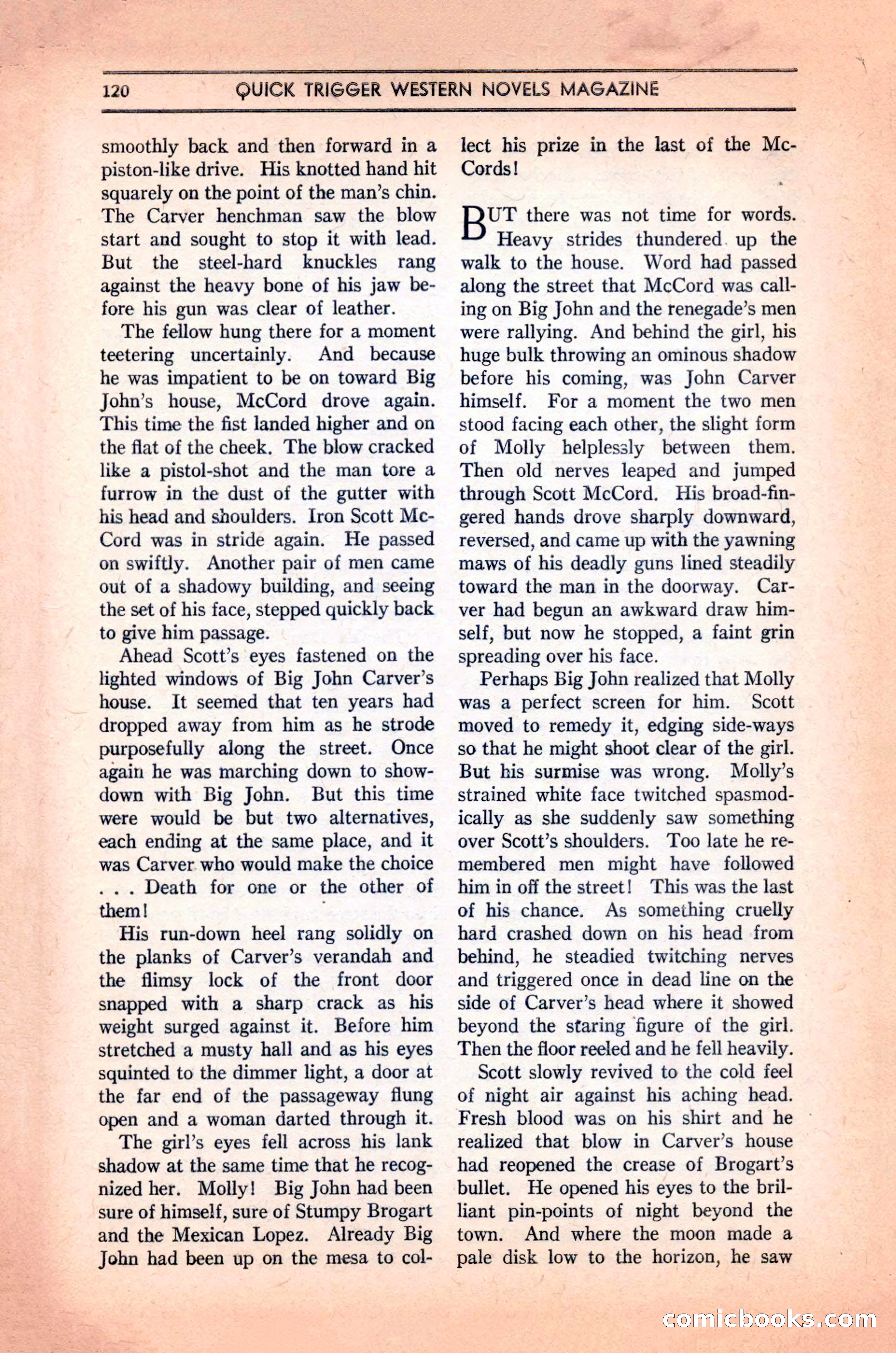 Quick Trigger Western Novels — page 122 of 132