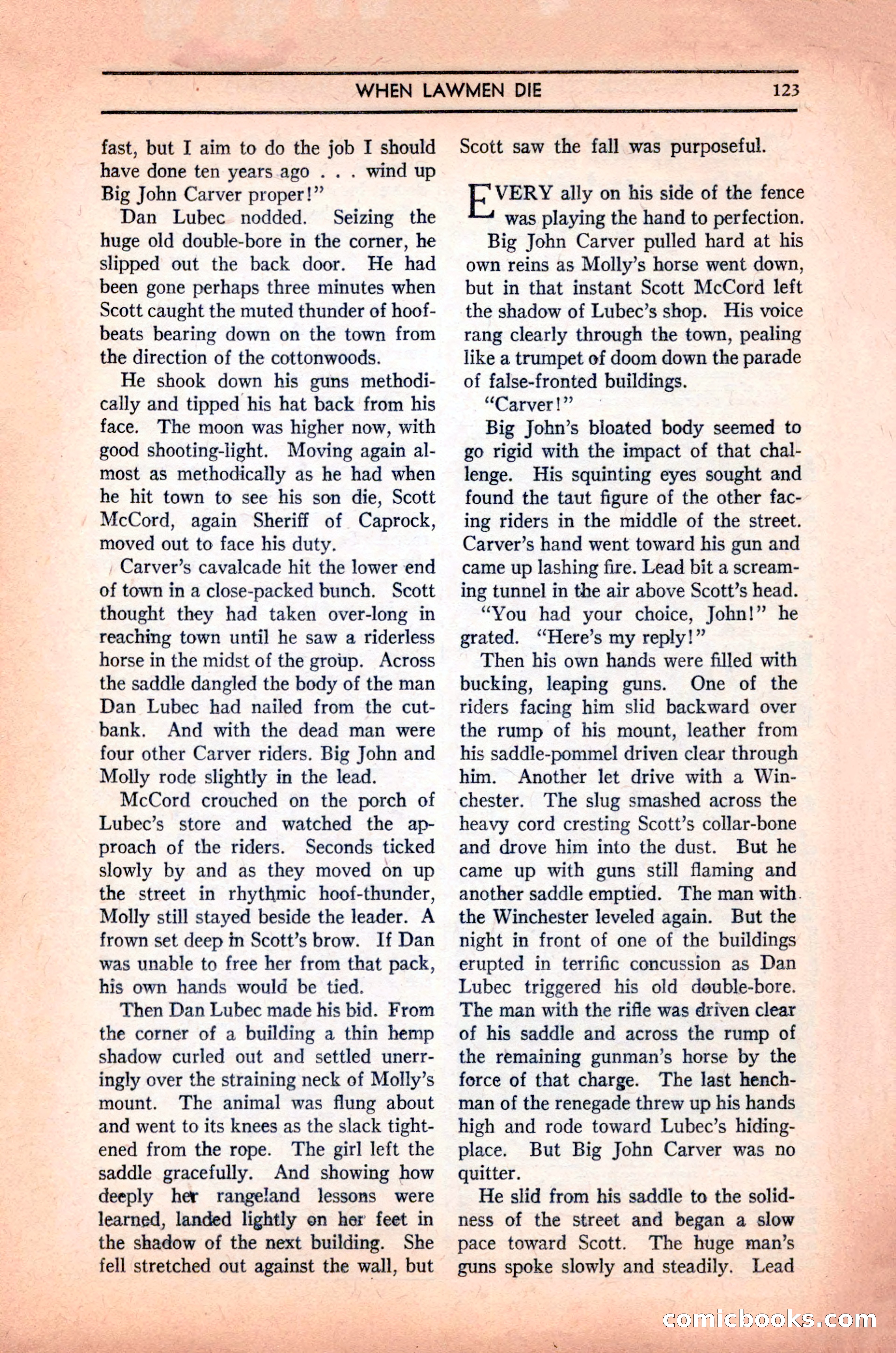 Quick Trigger Western Novels — page 125 of 132