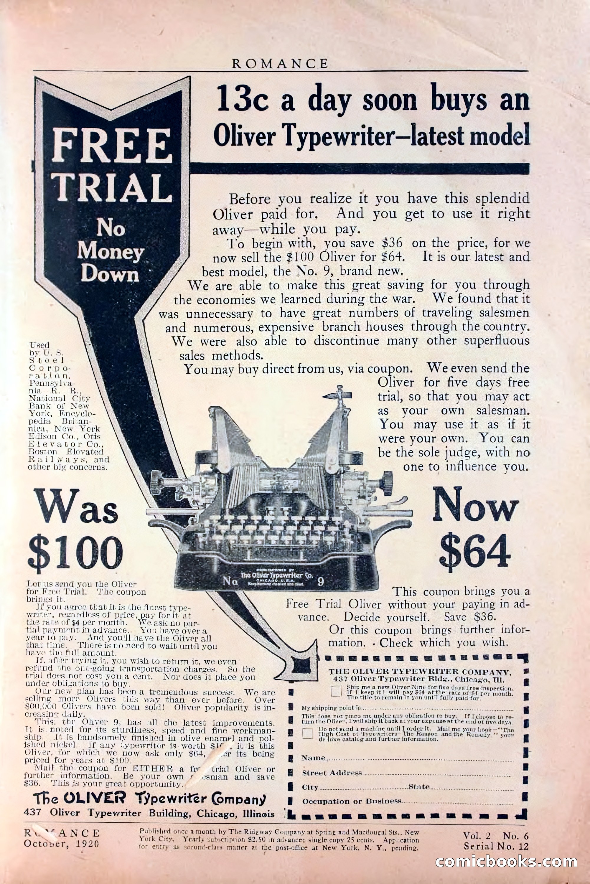 Romance, October 1920 — page 3 of 200