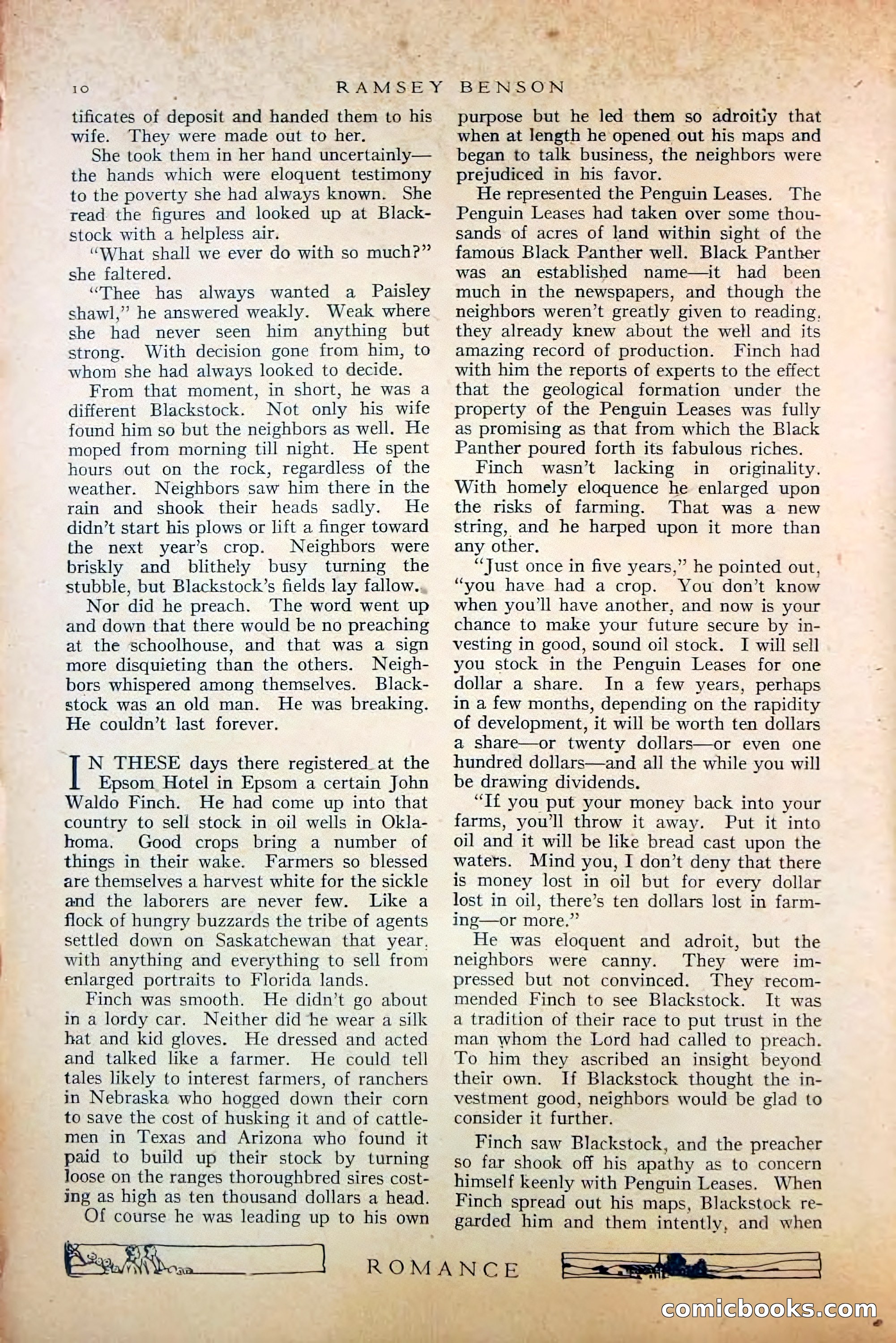 Romance, October 1920 — page 16 of 200