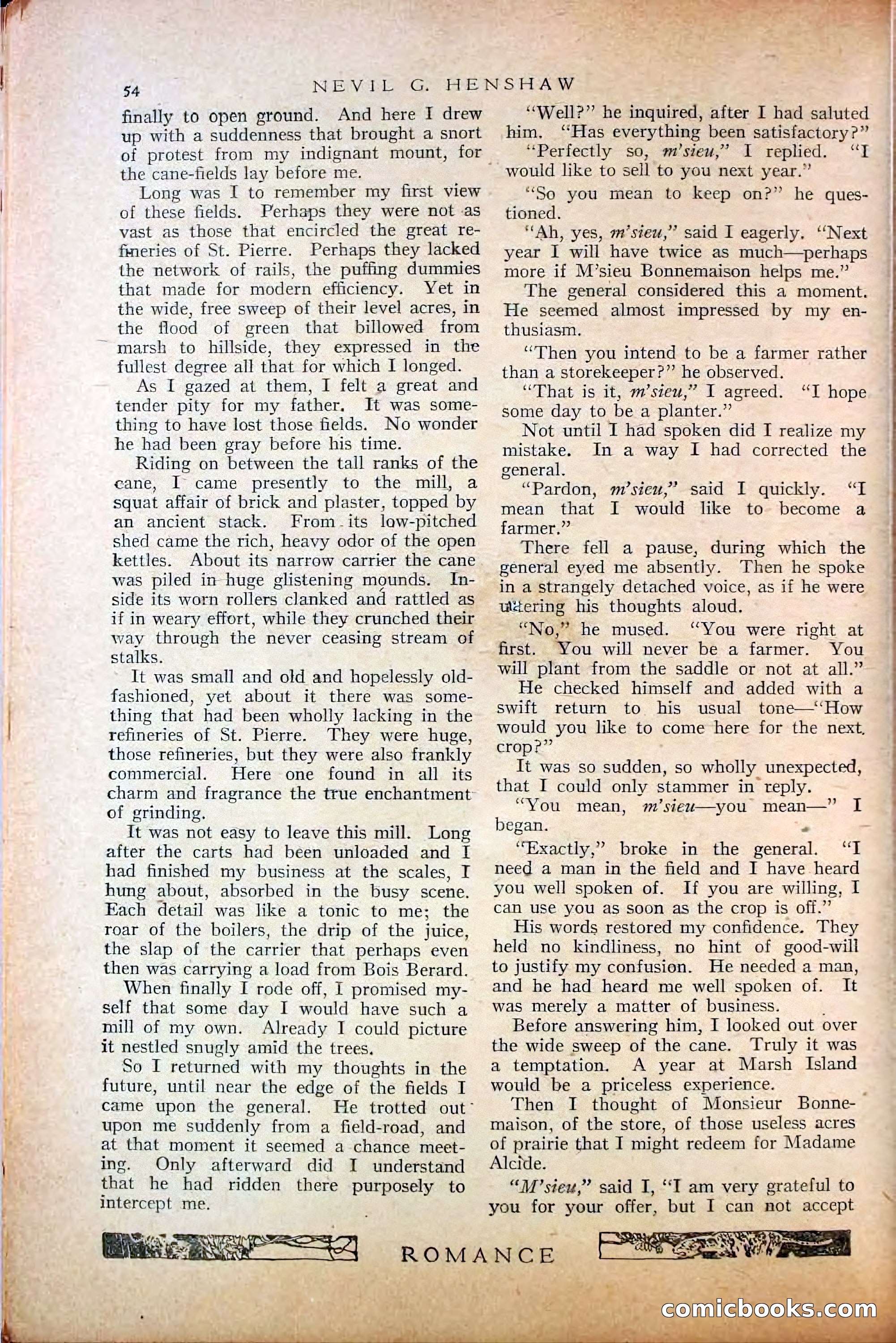 Romance, October 1920 — page 60 of 200