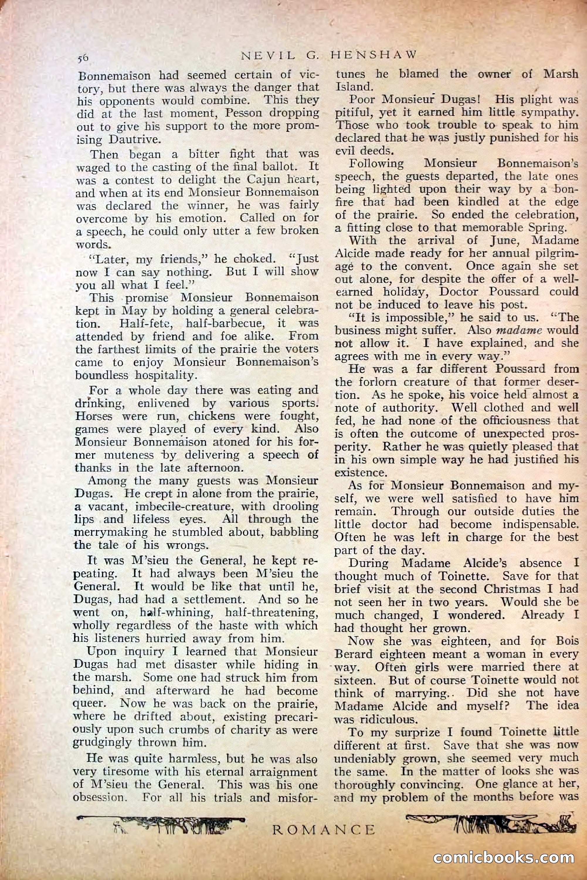 Romance, October 1920 — page 62 of 200