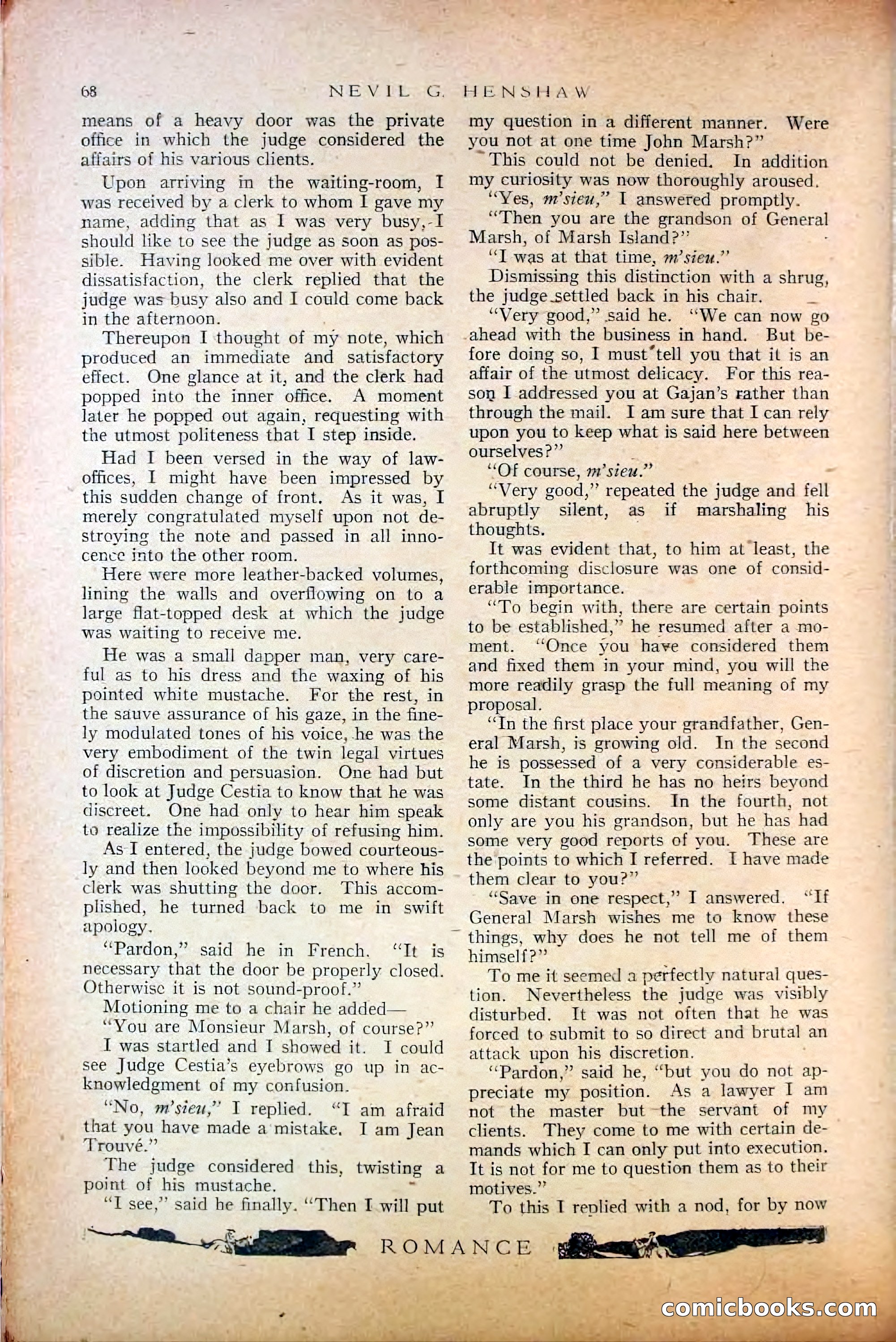 Romance, October 1920 — page 74 of 200