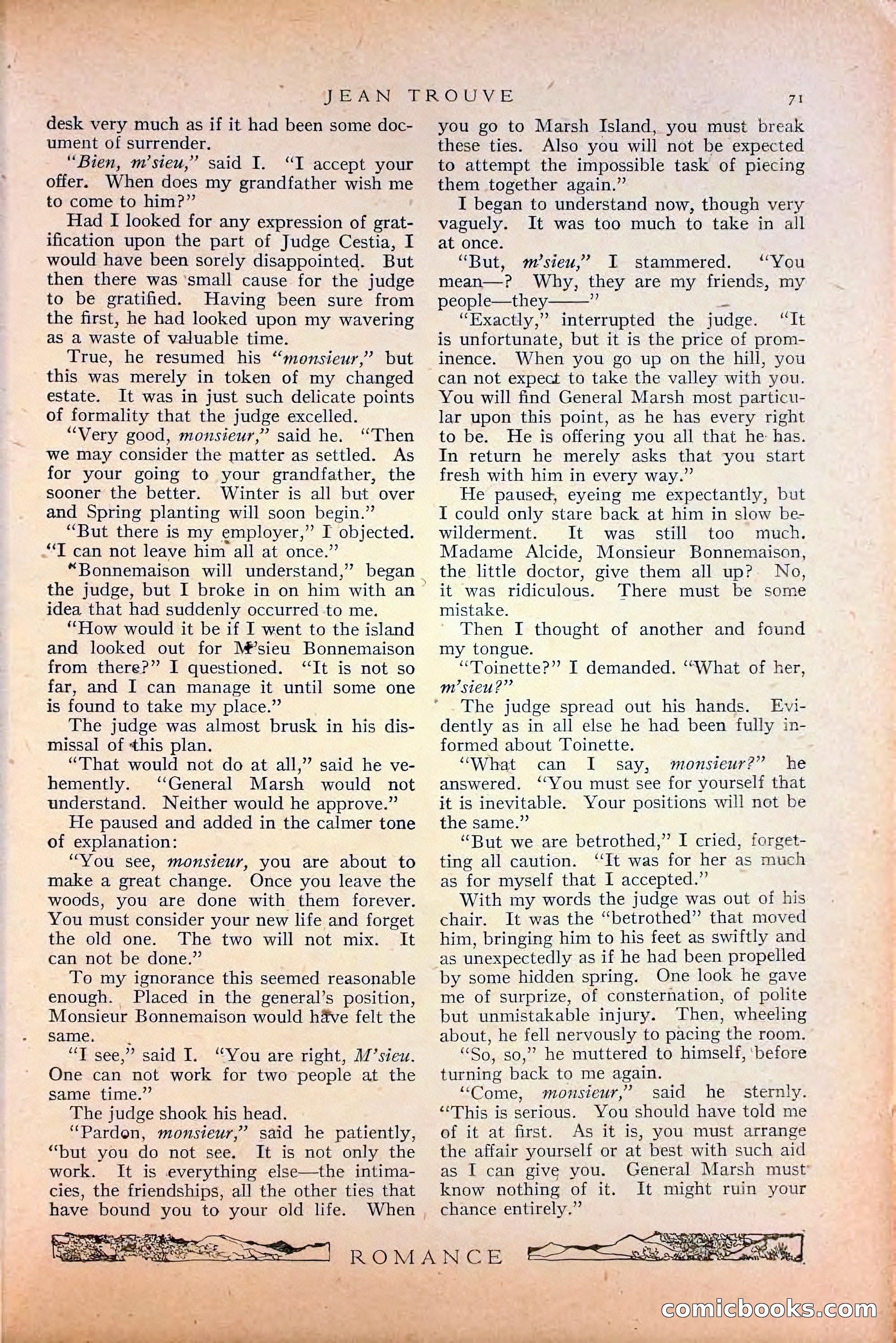 Romance, October 1920 — page 77 of 200