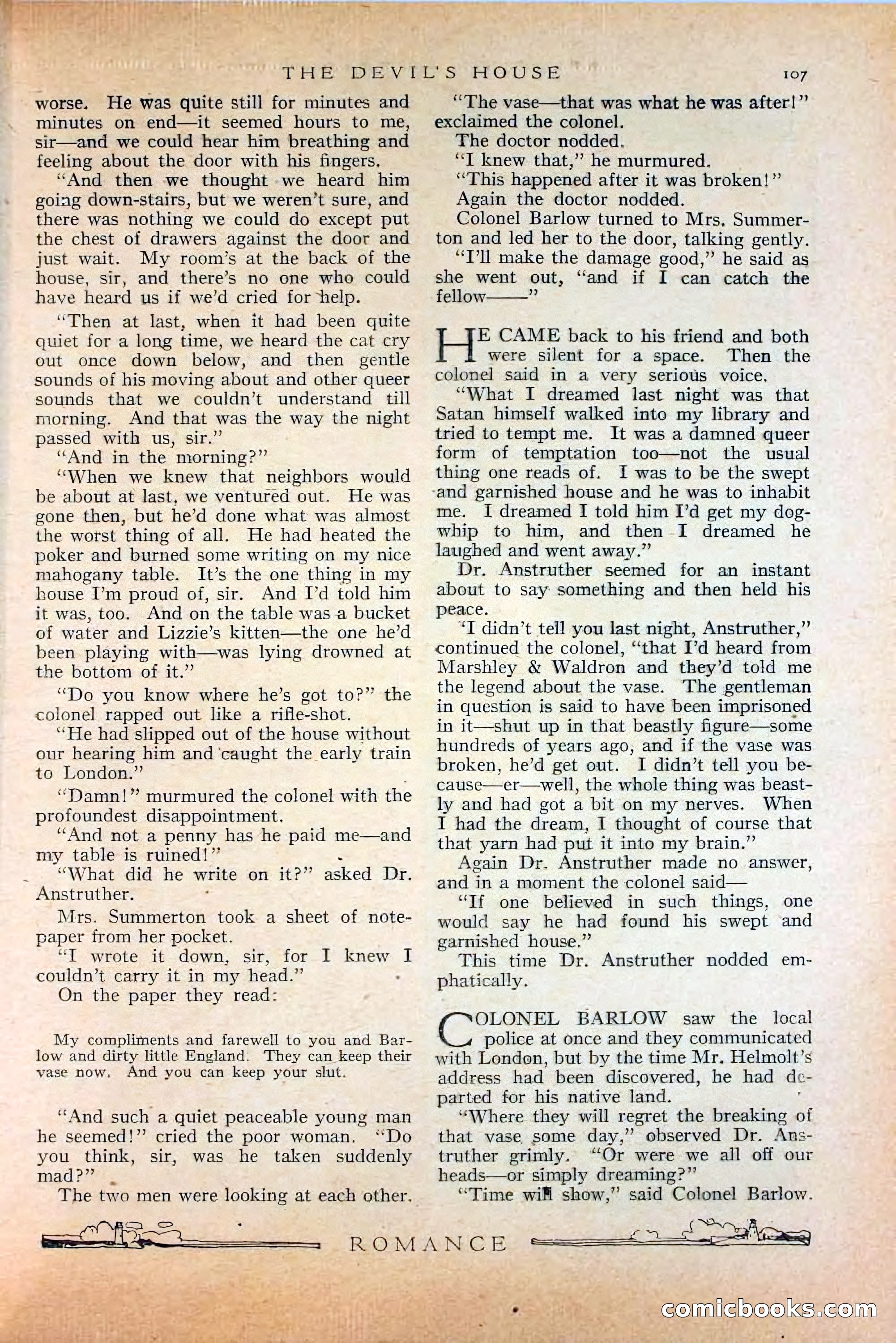 Romance, October 1920 — page 113 of 200