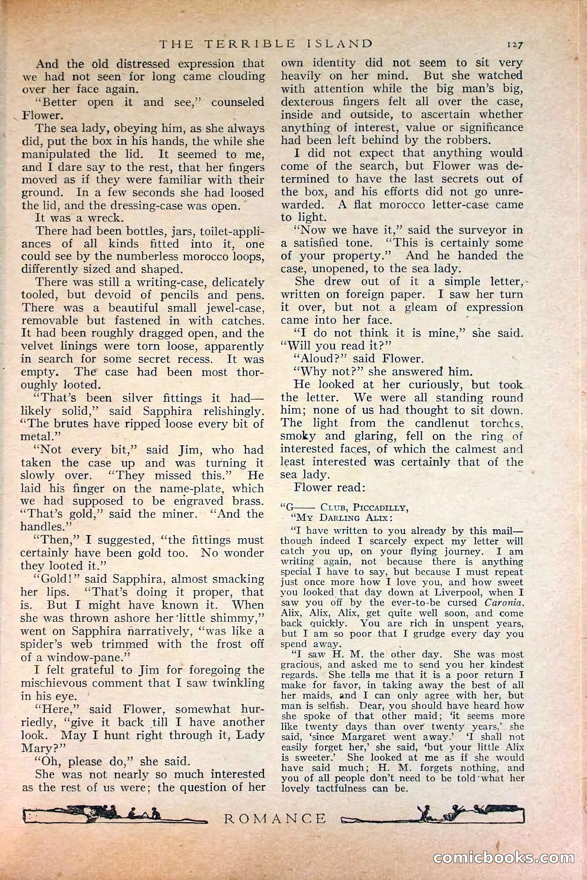 Romance, October 1920 — page 133 of 200