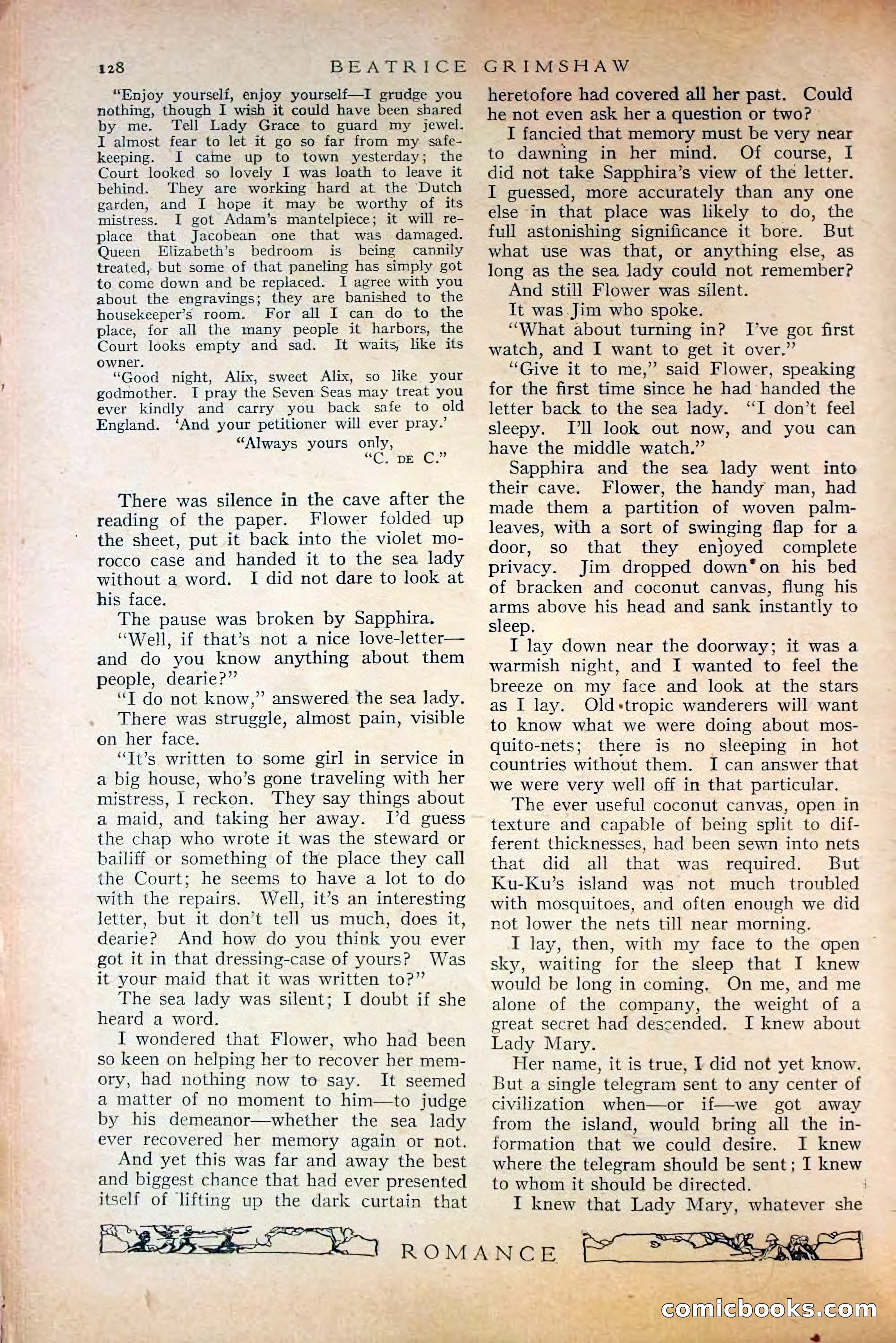 Romance, October 1920 — page 134 of 200