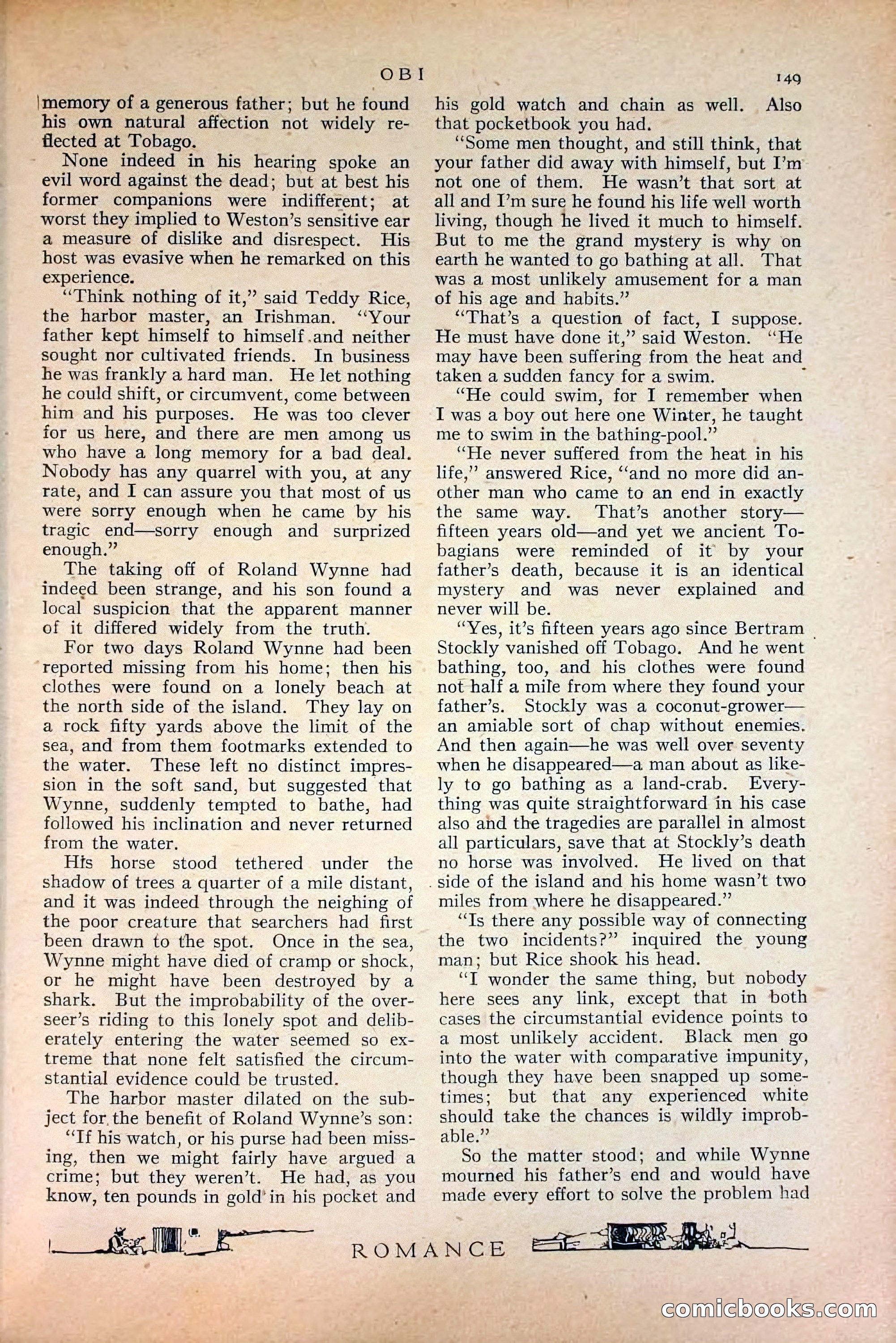 Romance, October 1920 — page 155 of 200