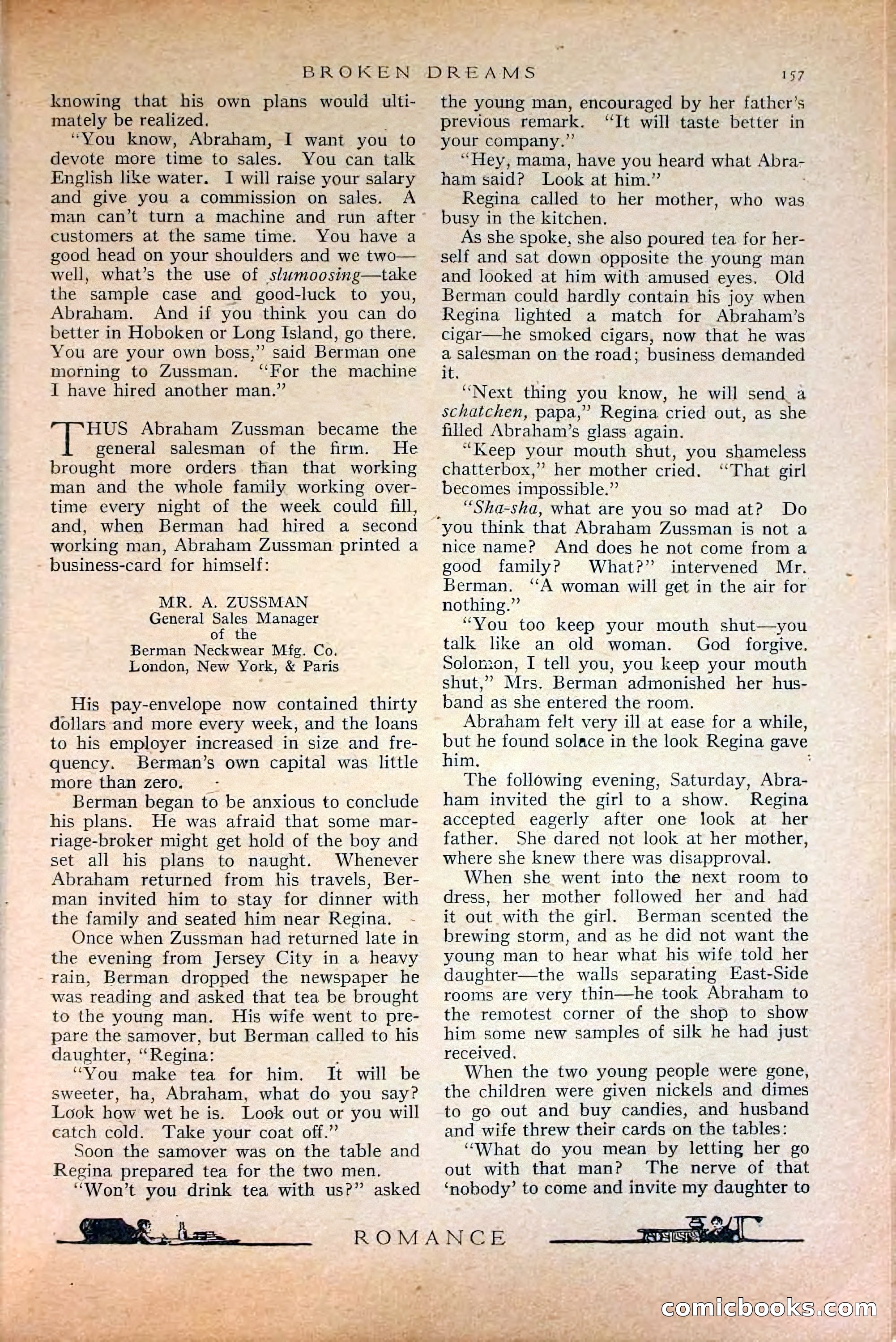 Romance, October 1920 — page 163 of 200