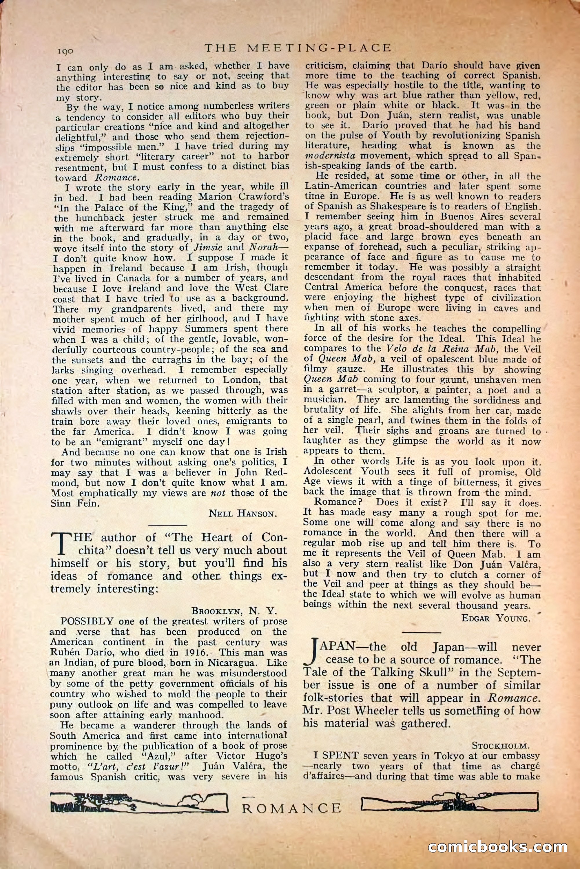 Romance, October 1920 — page 196 of 200