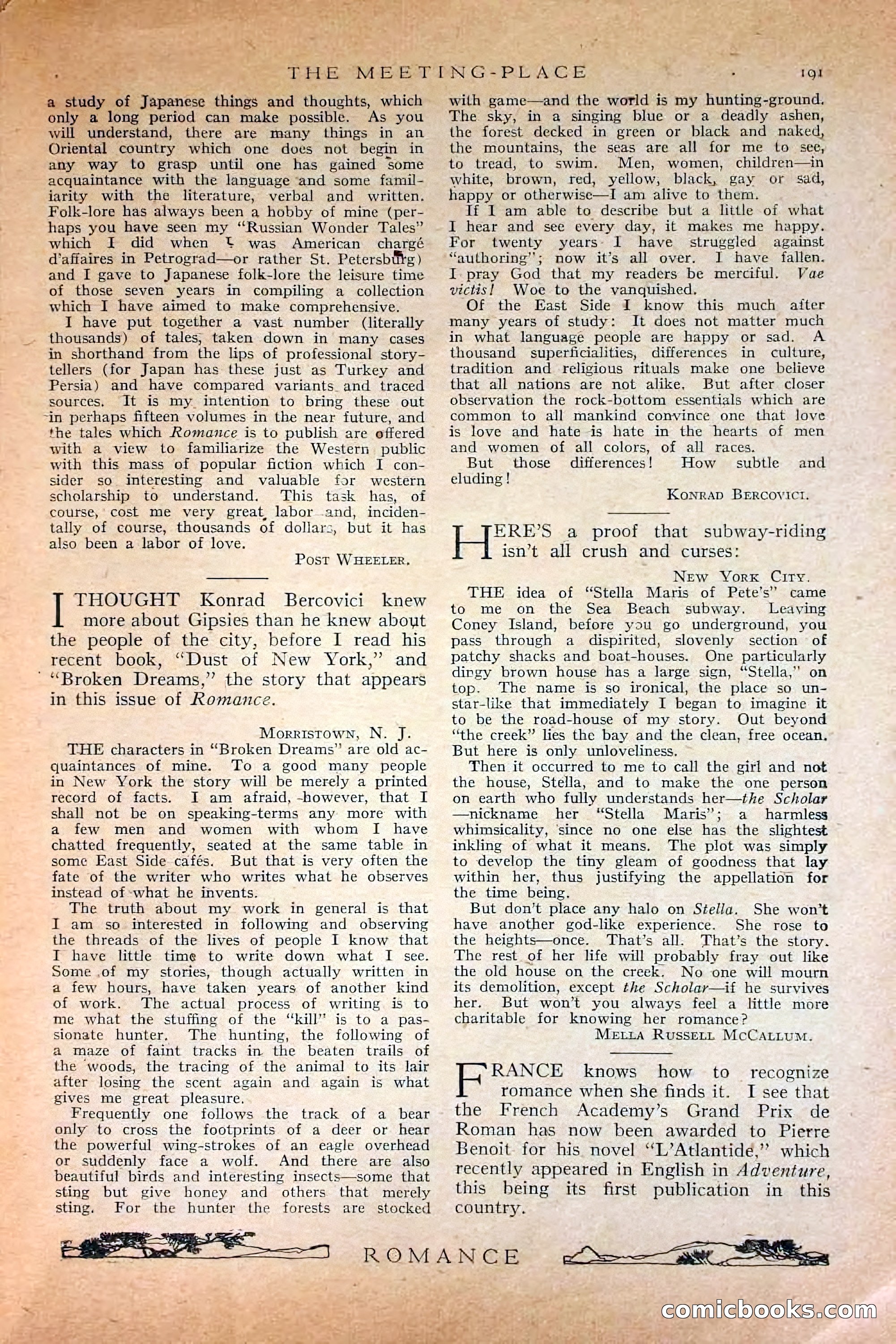 Romance, October 1920 — page 197 of 200