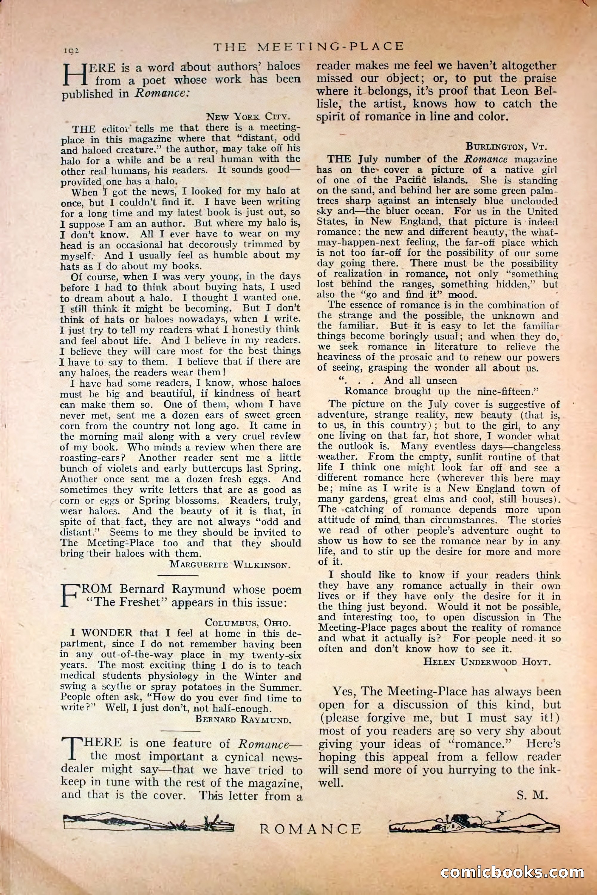 Romance, October 1920 — page 198 of 200